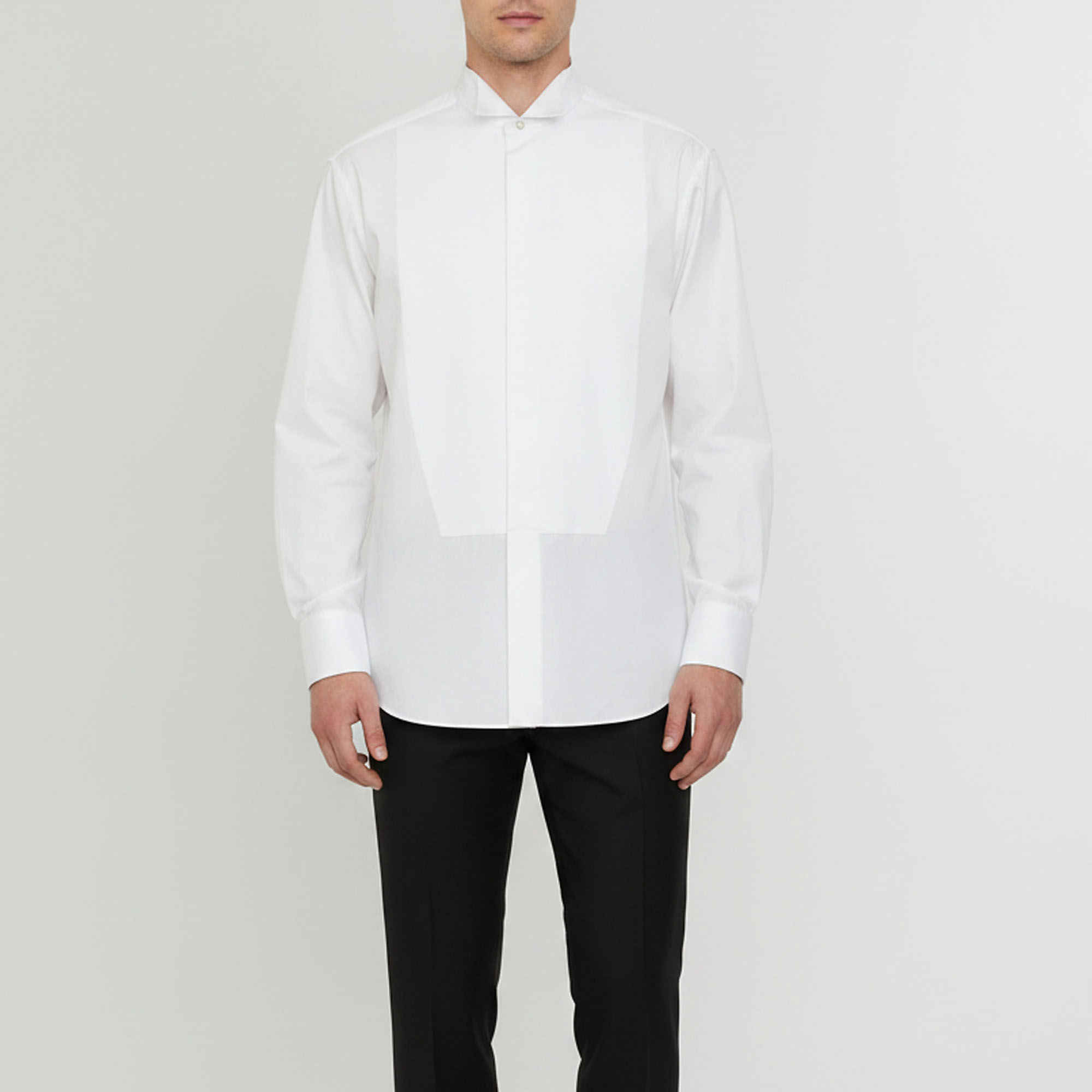 Ermenegildo Zegna White Cotton Regular Fit Long Sleeve Shirt 3XL