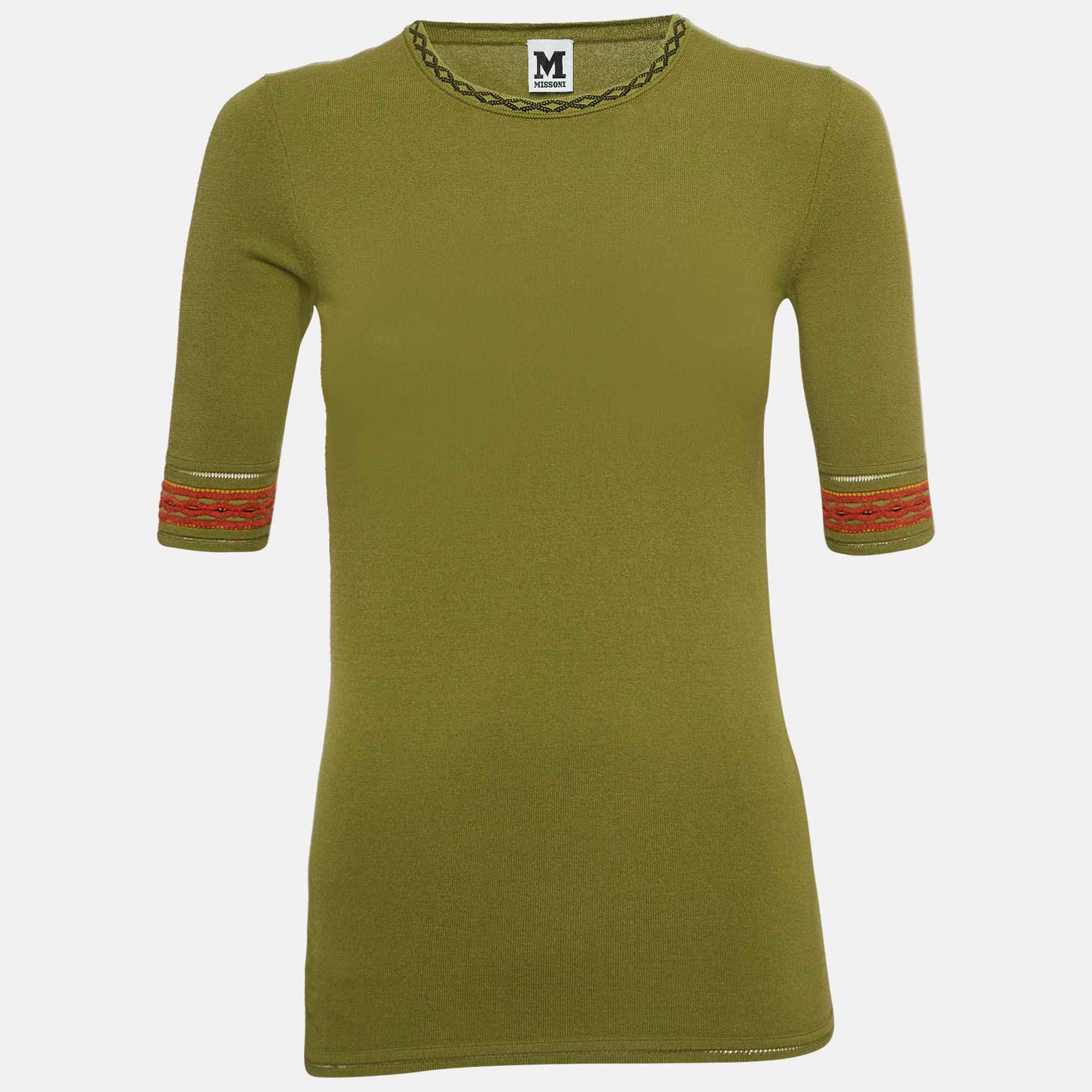 M Missoni Green Knit Top S