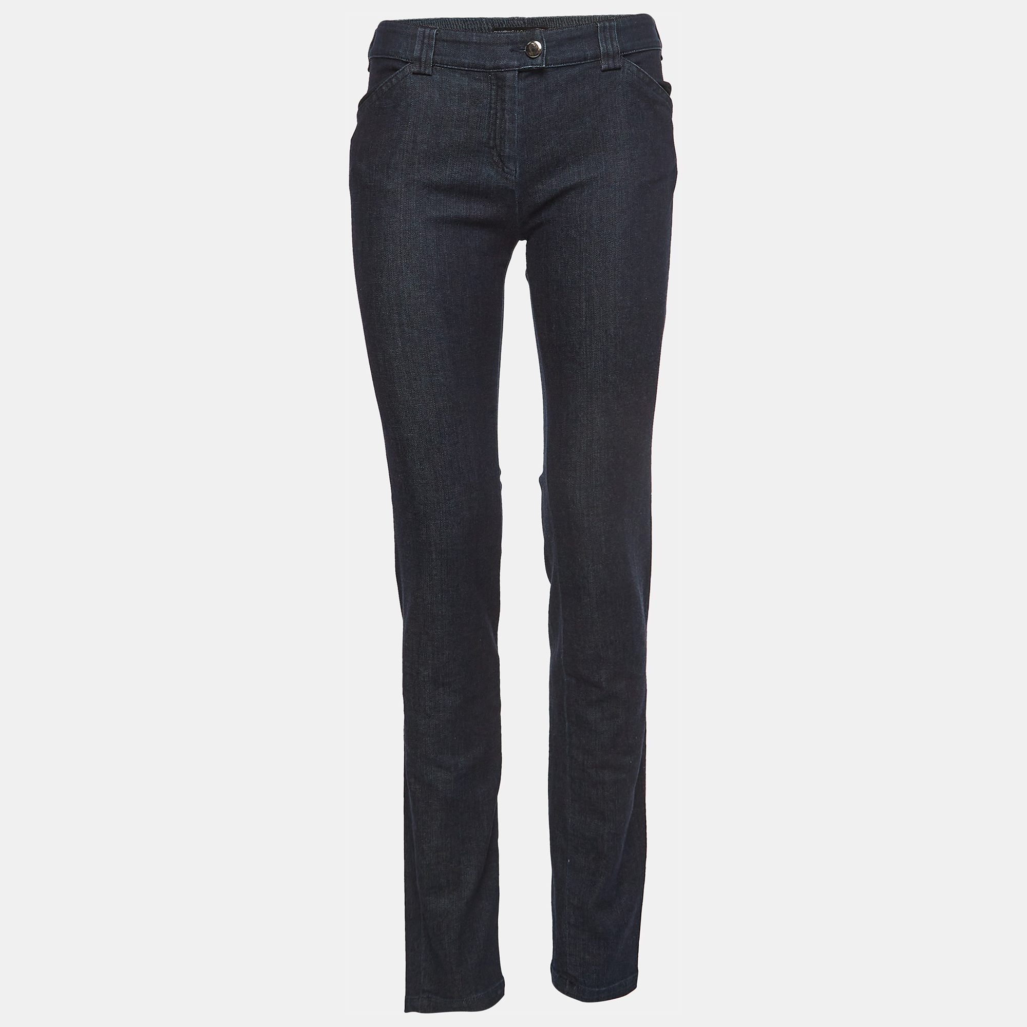 Balenciaga Navy Blue Denim Slim Fit Jeans M Waist 32''