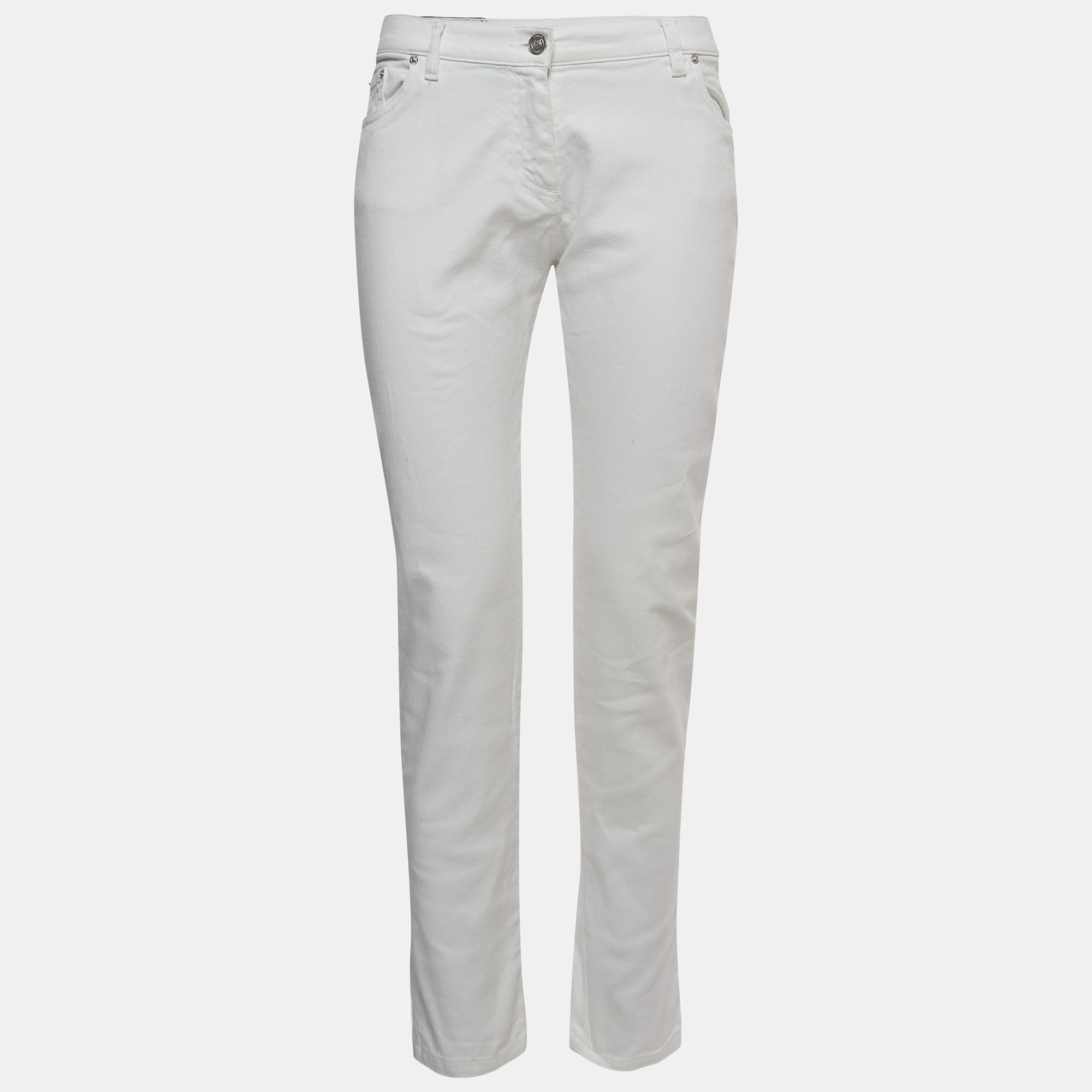 Kenzo White Denim Slim Fit Jeans S Kenzo Jeans