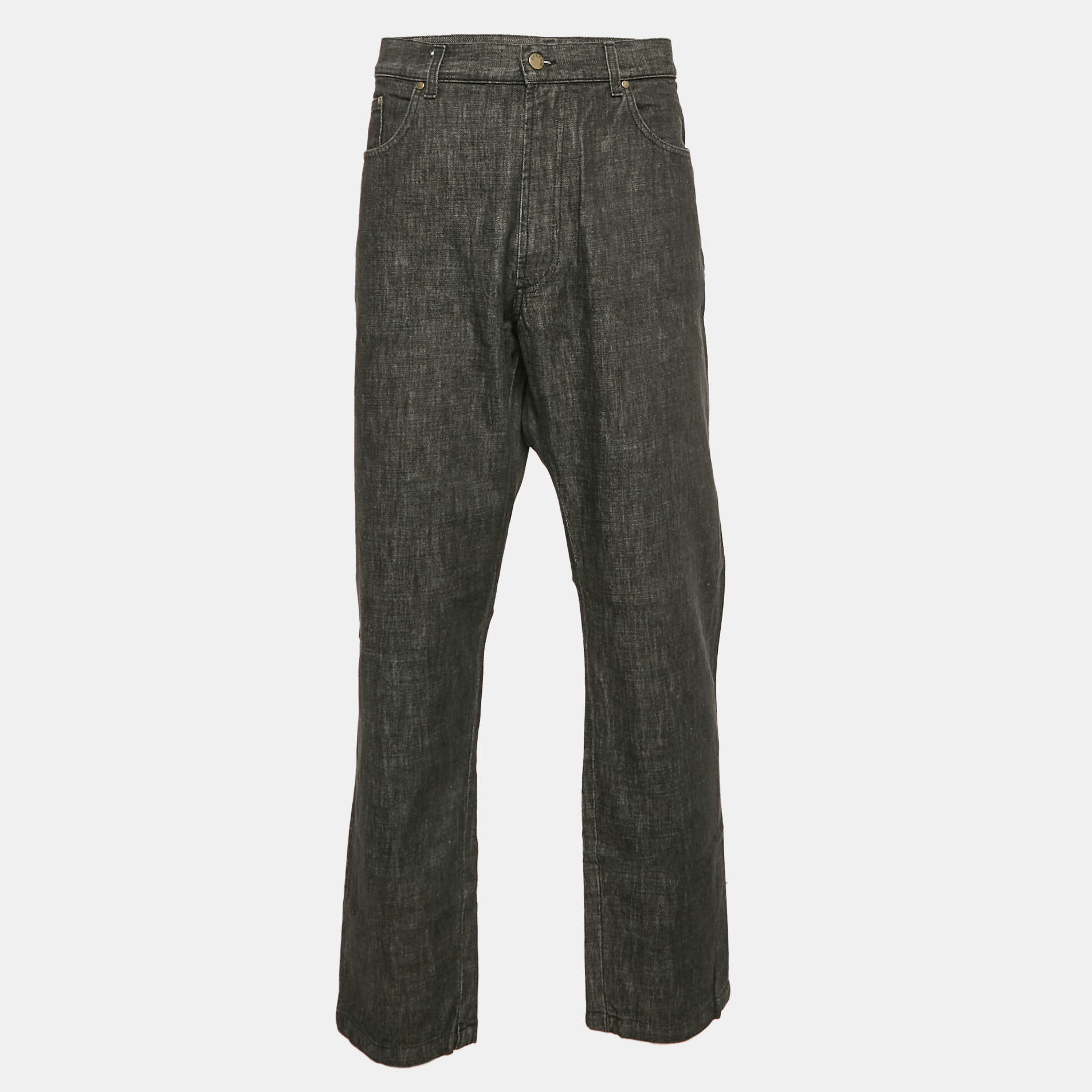 Zegna Sport Grey Denim Regular Fit Jeans XXXL Waist 32"
