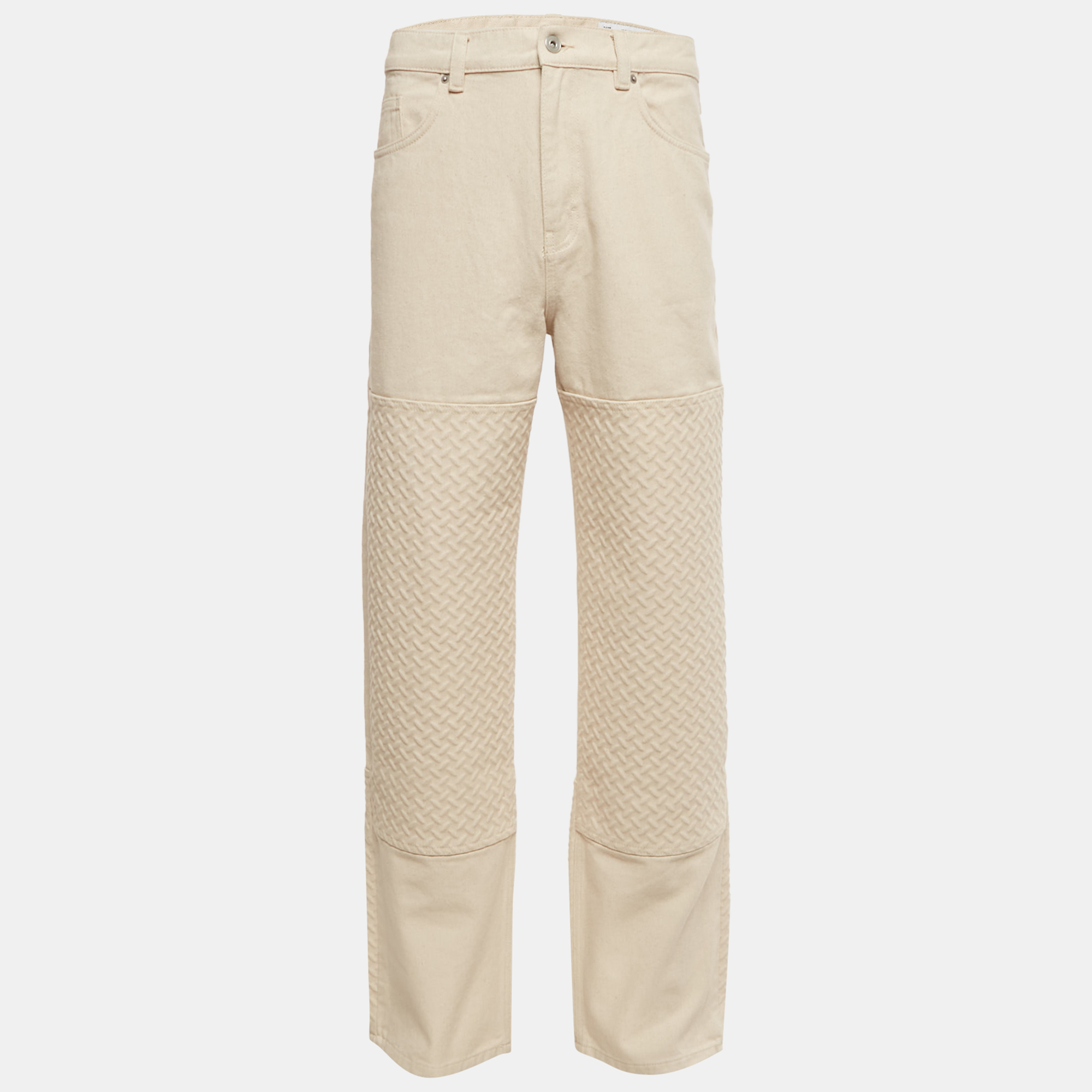 Axel Arigato Beige Textured Denim Jeans S/Waist 31"