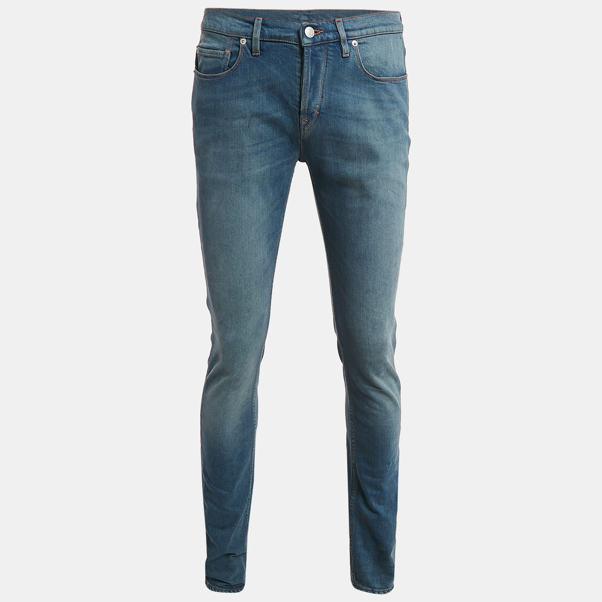 Zadig & Voltaire Blue Brushed Denim David Jeans L Waist 33"