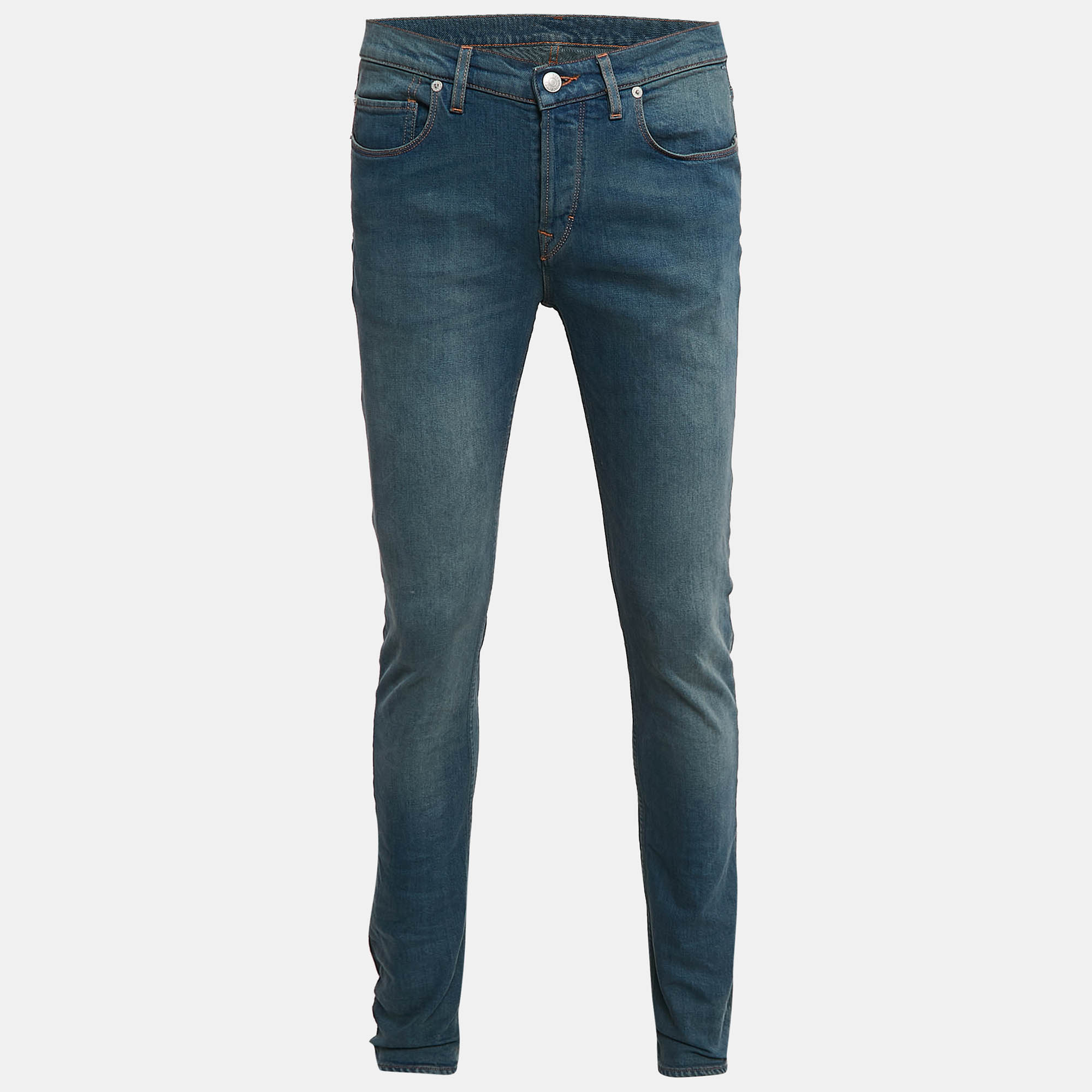Zadig & Voltaire Blue Brushed Denim David Jeans L Waist 32.5"