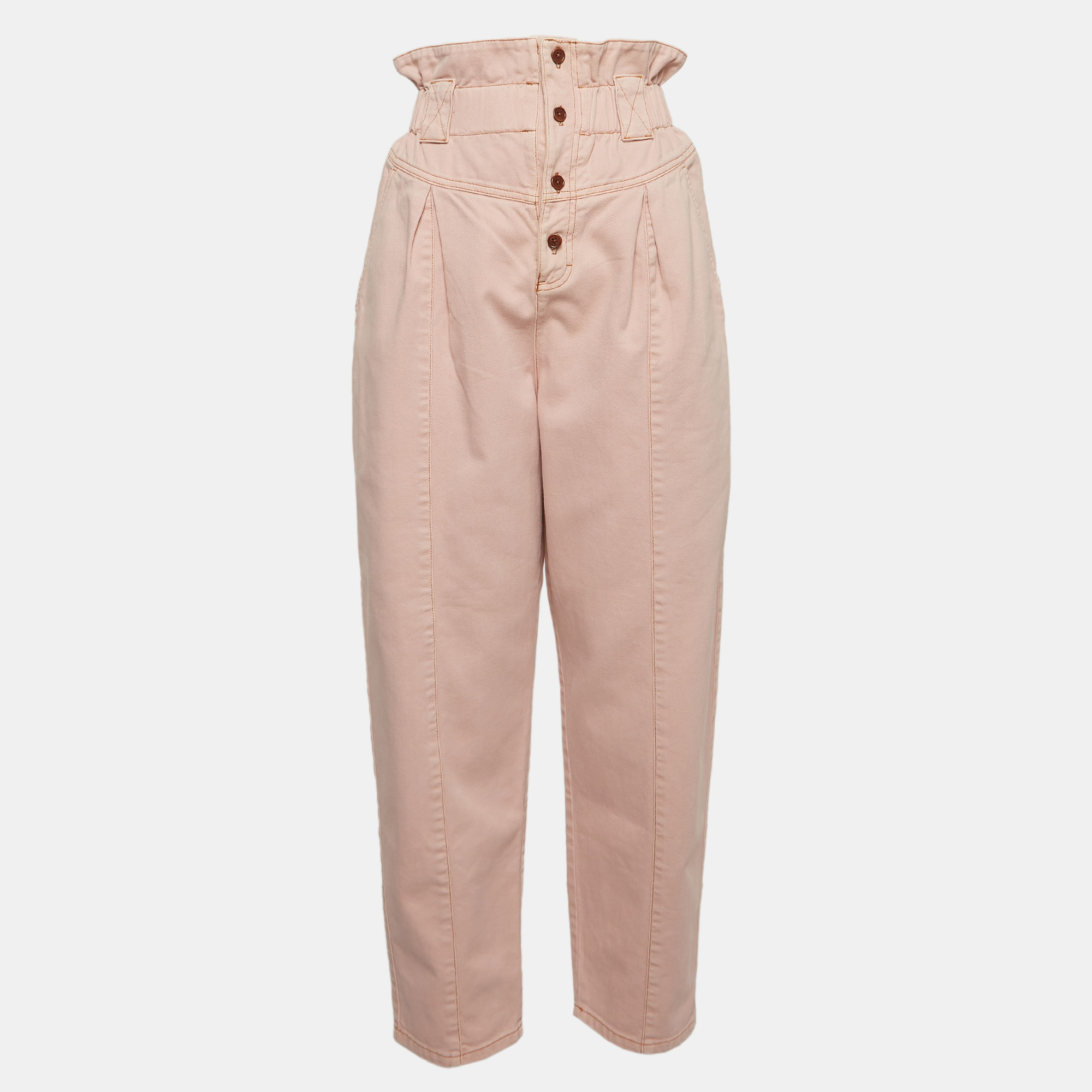 Fendi Pink Denim High Waist  Jeans M Waist 26"