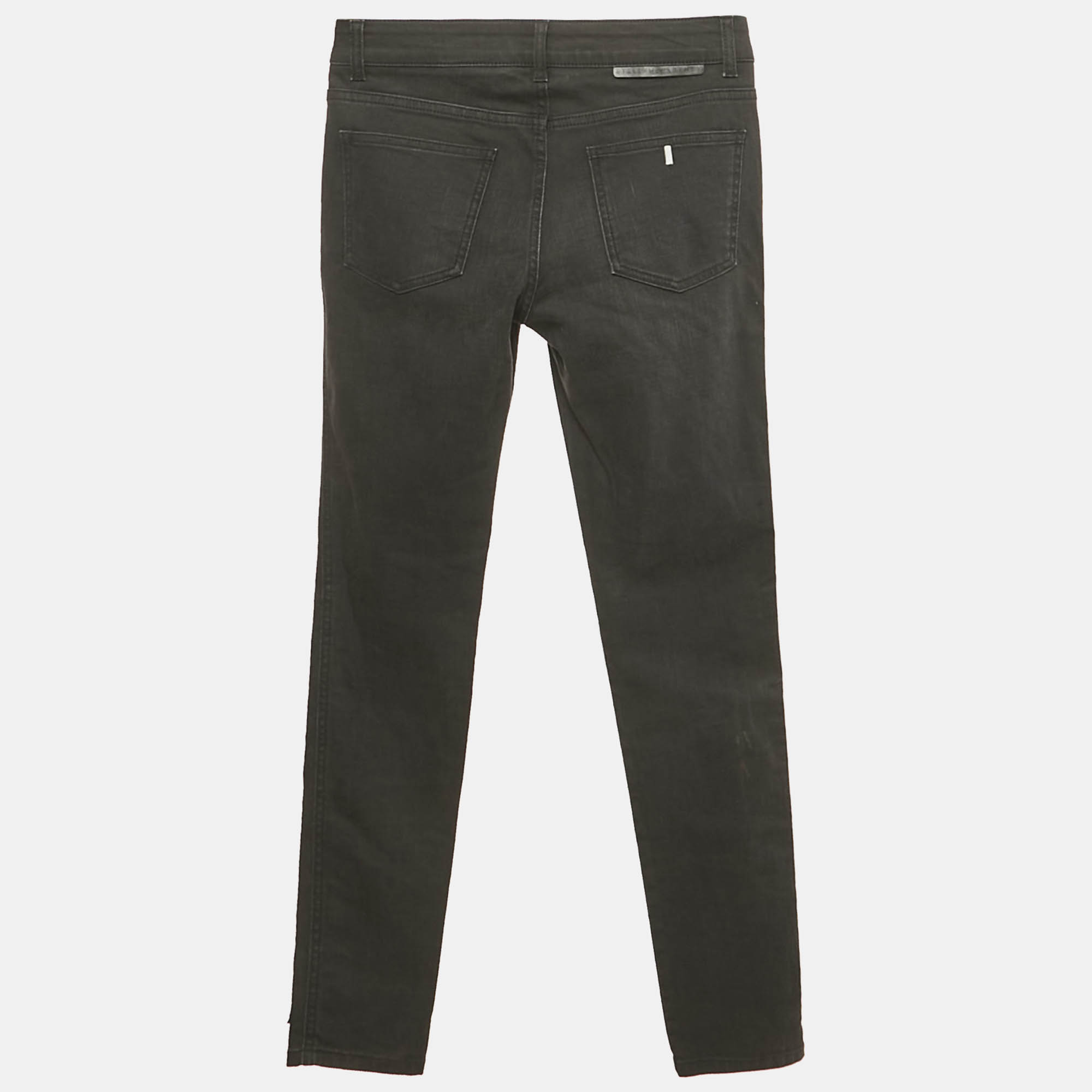 Stella McCartney Black Denim Decorated Detail Jeans S