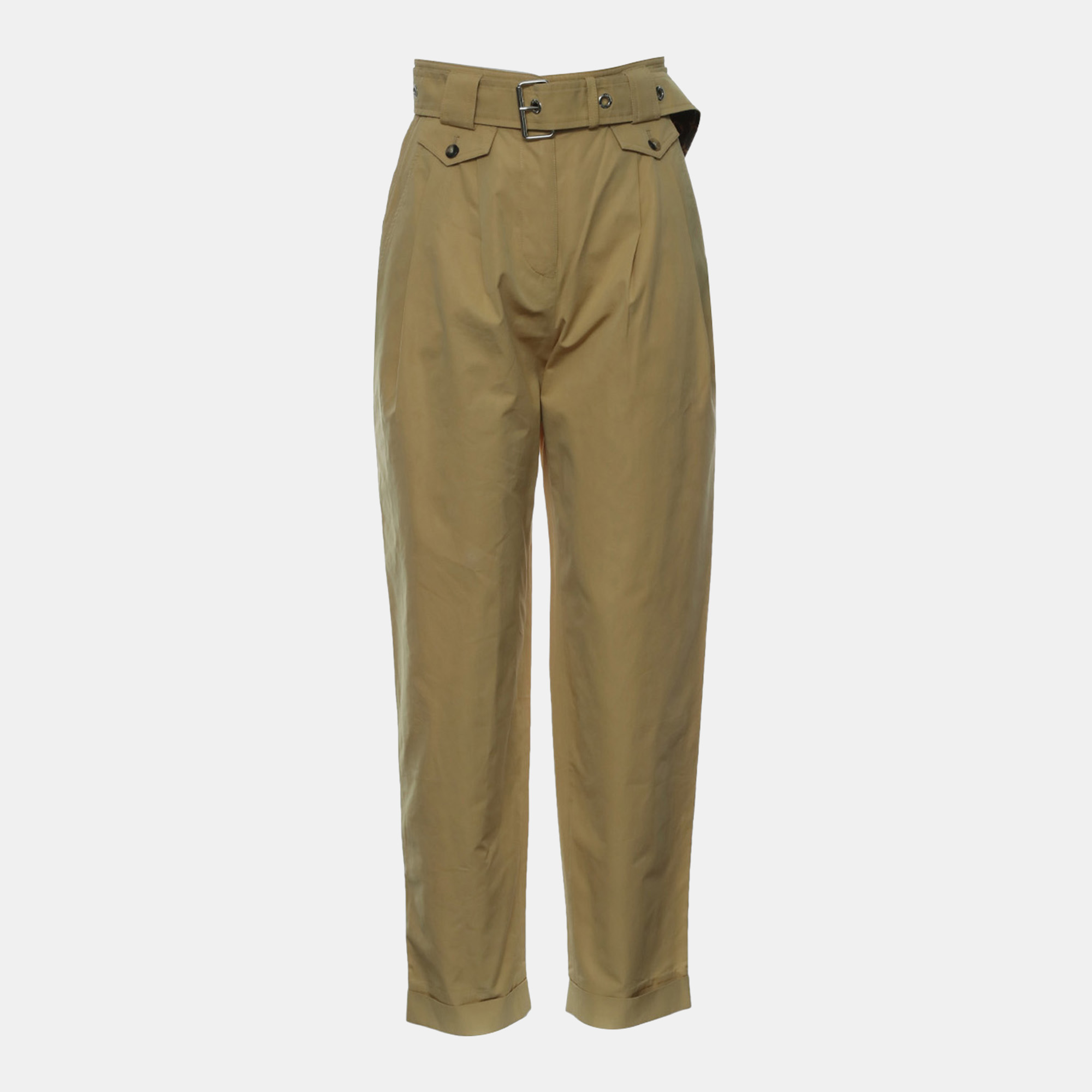 Louis Vuitton Brown Belted Pants S