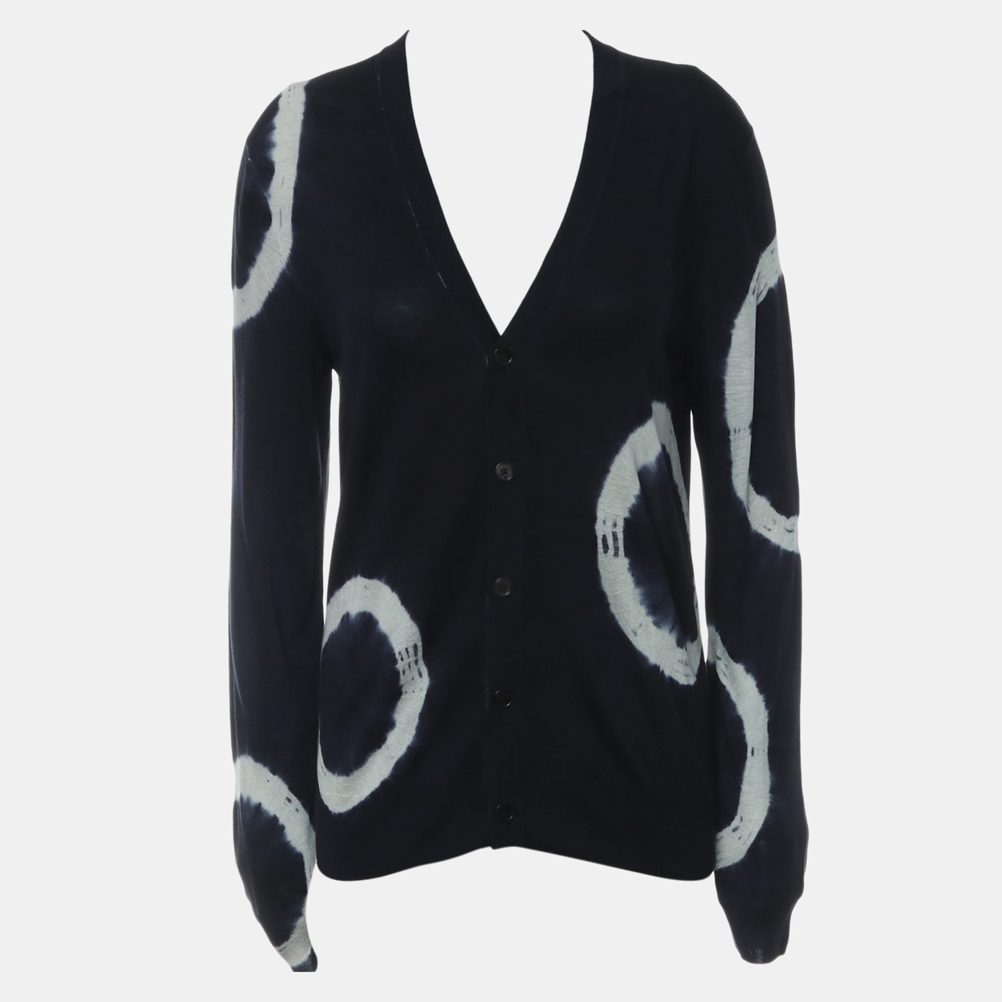 Hermes Multicolor Button Up Silk Cardigan XS