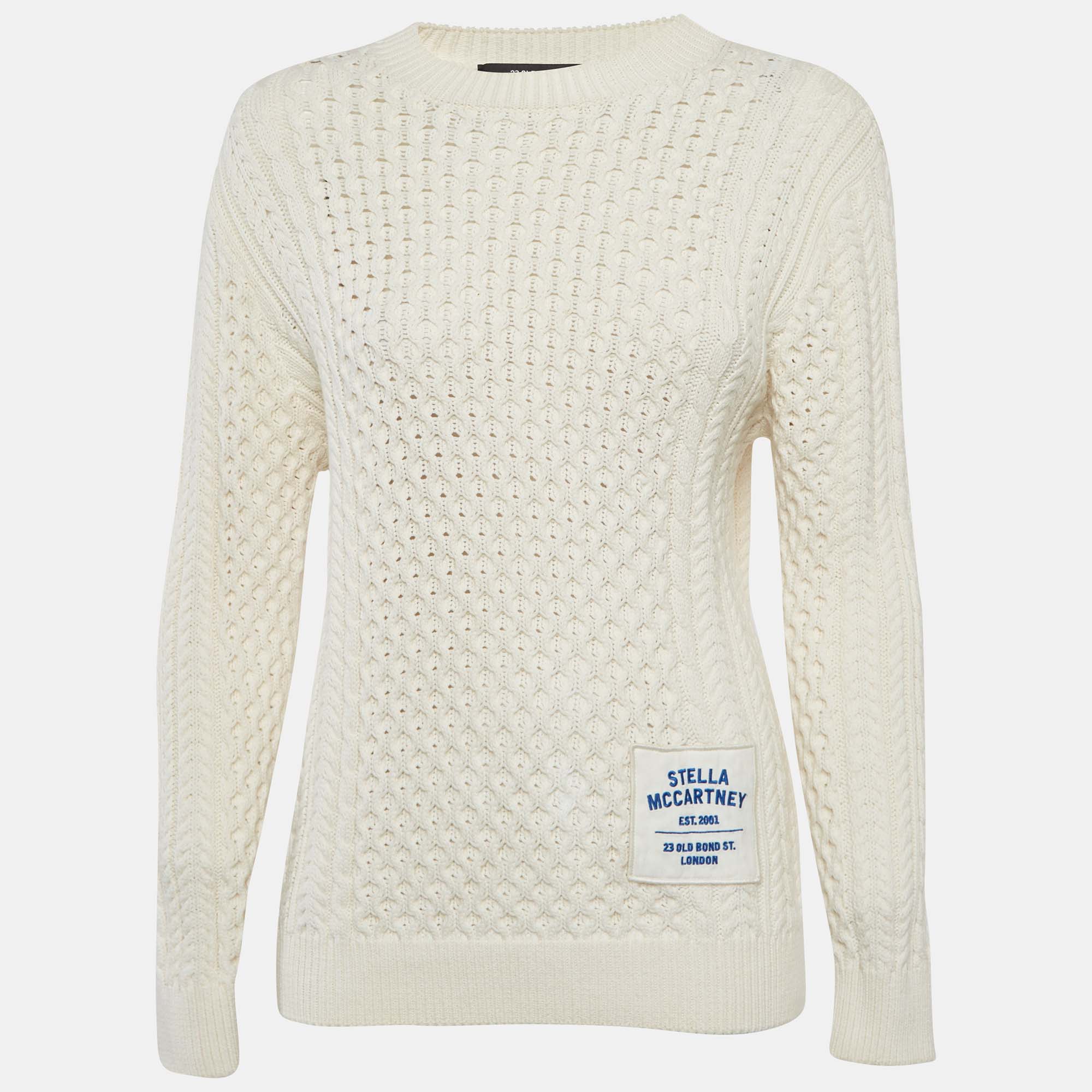 Stella McCartney Off-White Cable Knit Sweater XXS