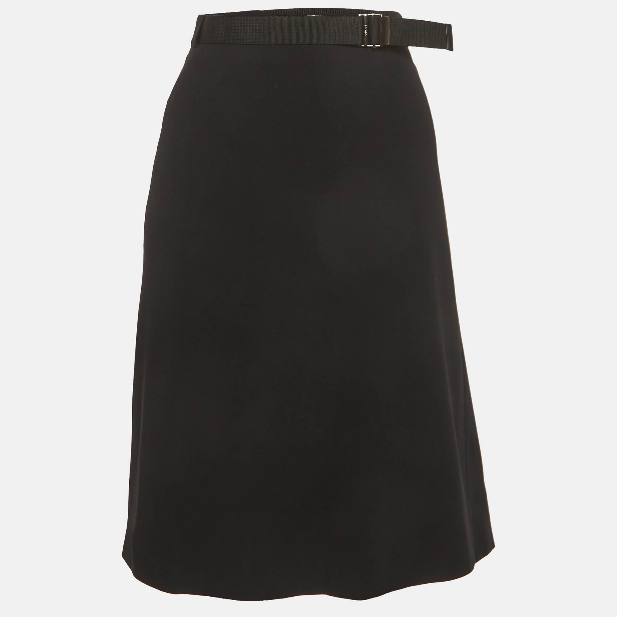 Gucci Black Crepe Pencil Skirt S