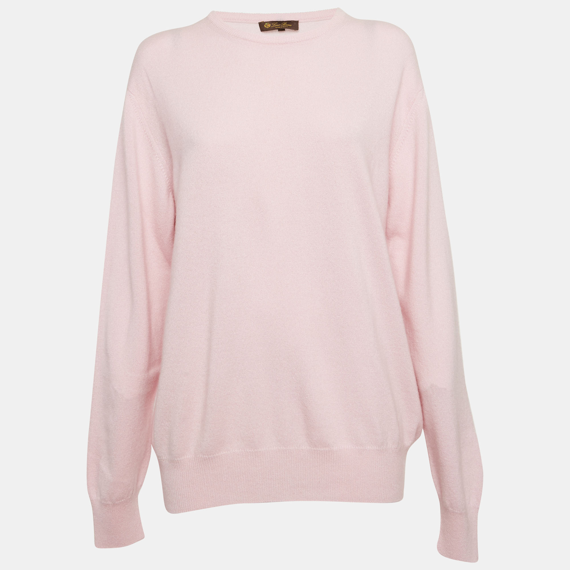 Loro Piana Pink Knitted Sweaters XL
