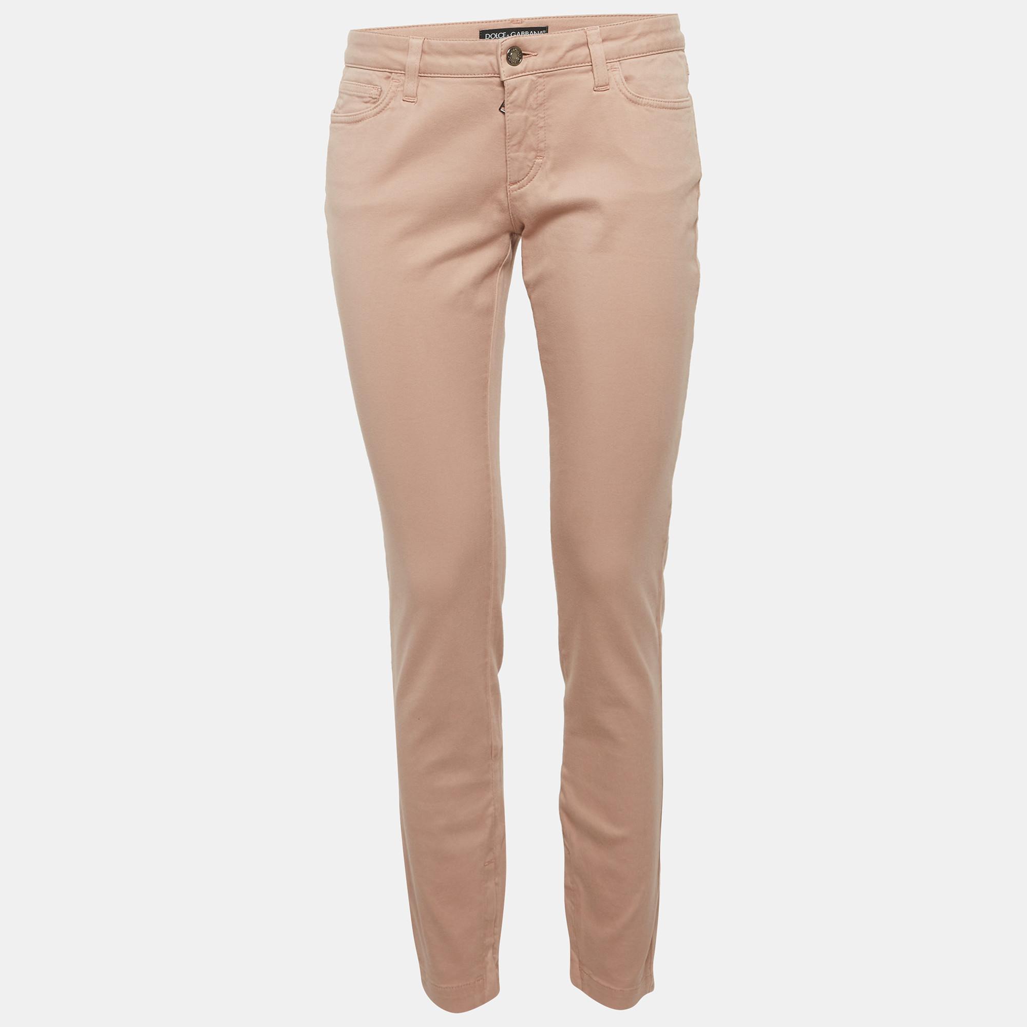 Dolce & Gabbana Beige Denim Mid Rise Jeans M/Waist 31"