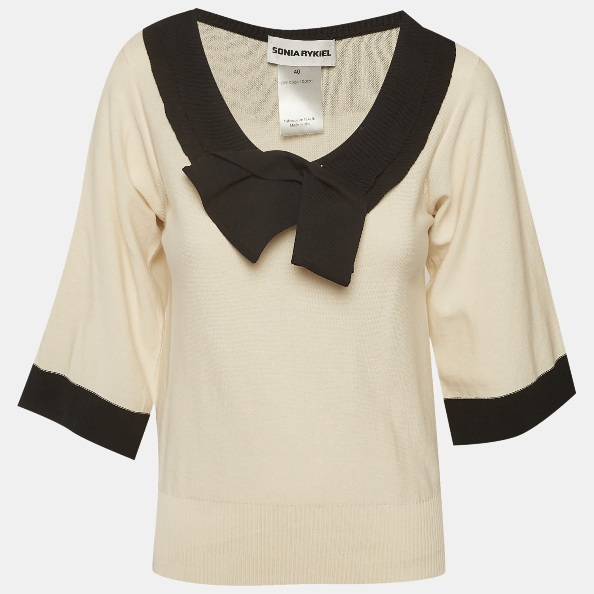 Sonia Rykiel Multicolor Jersey Knit Top M