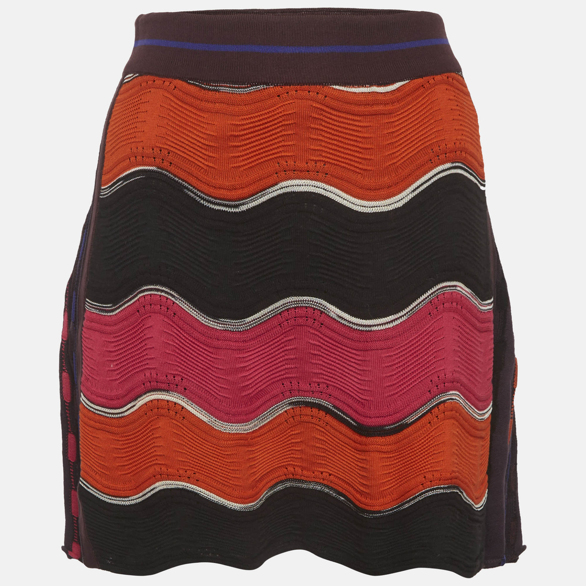 M Missoni Multicolour Knitted Mini Skirt M