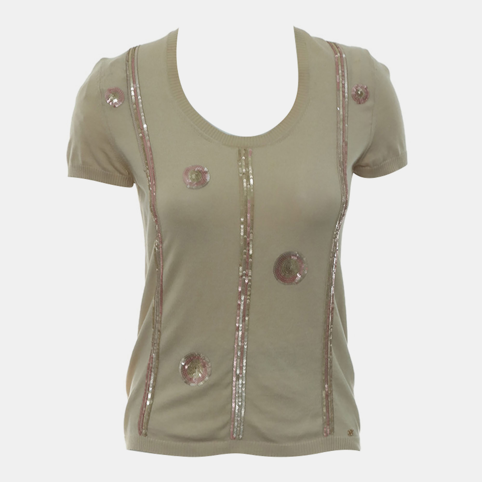 Chanel Sequin Embellished Top IT 38
