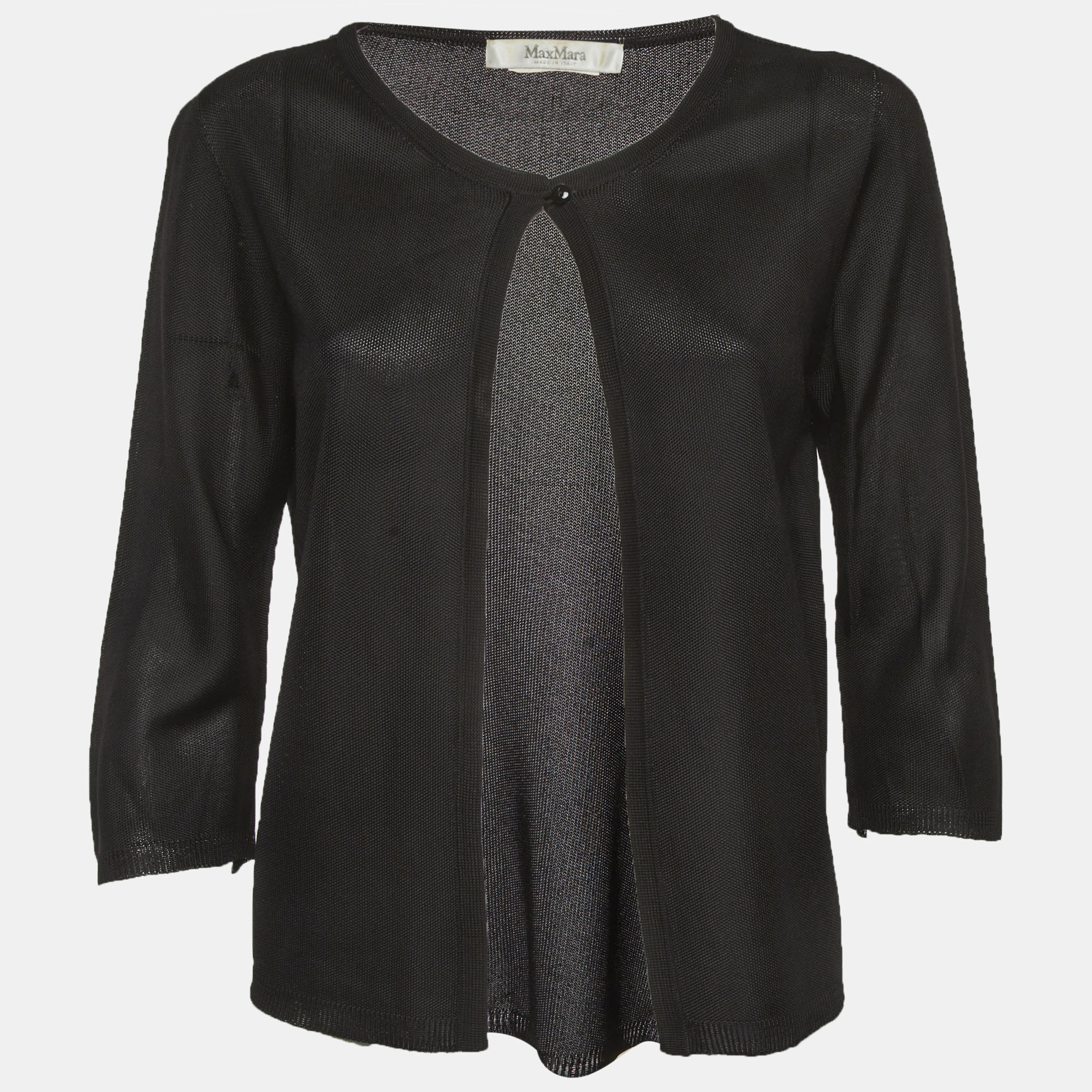 Max Mara Black Knit Cardigan M