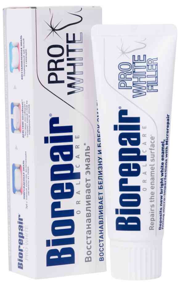 Зубная паста Biorepair Pro White восстановление белизны