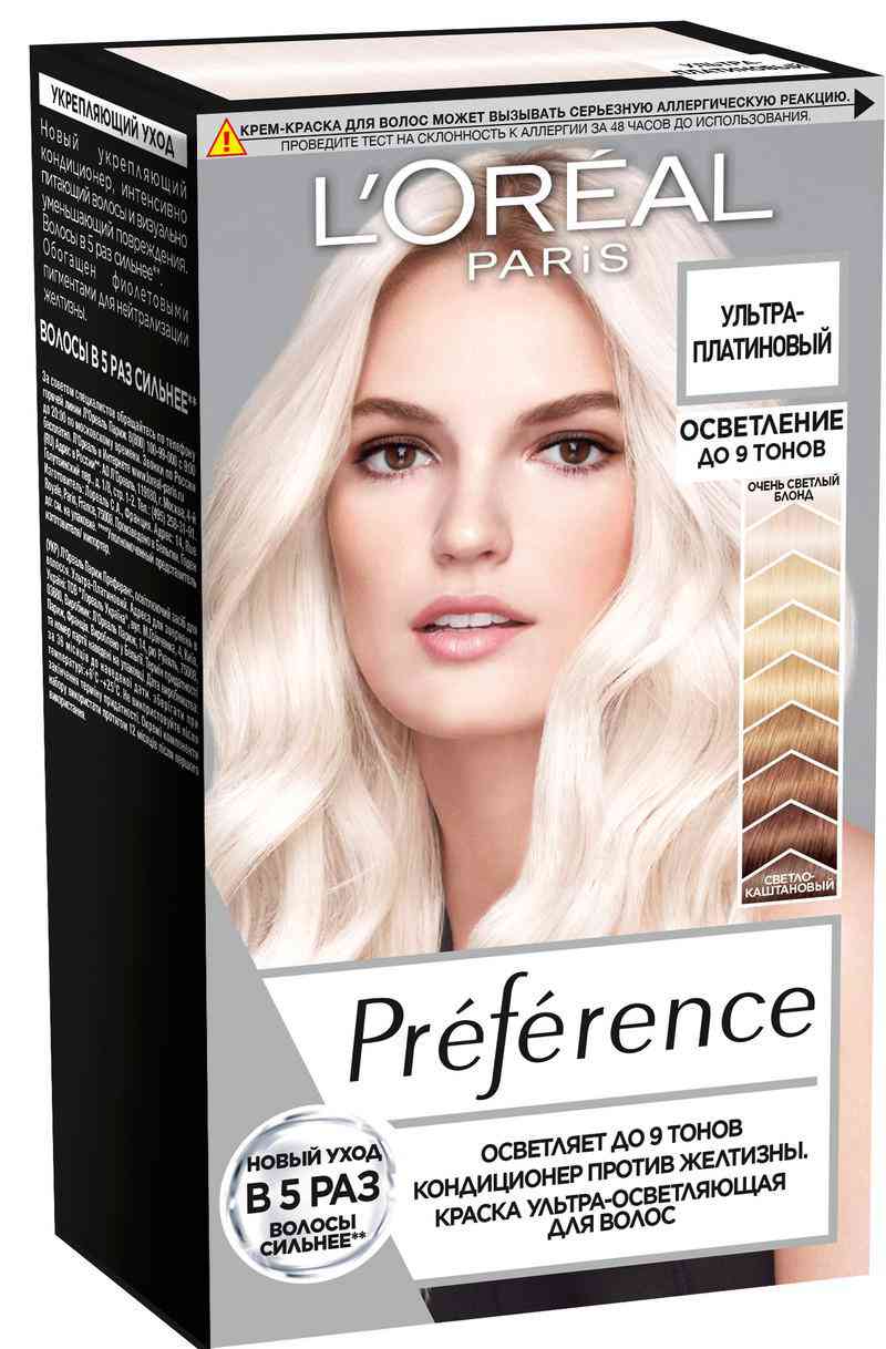 Краска для волос L'Oreal Paris Preference 9L Ультра-платиновый блонд