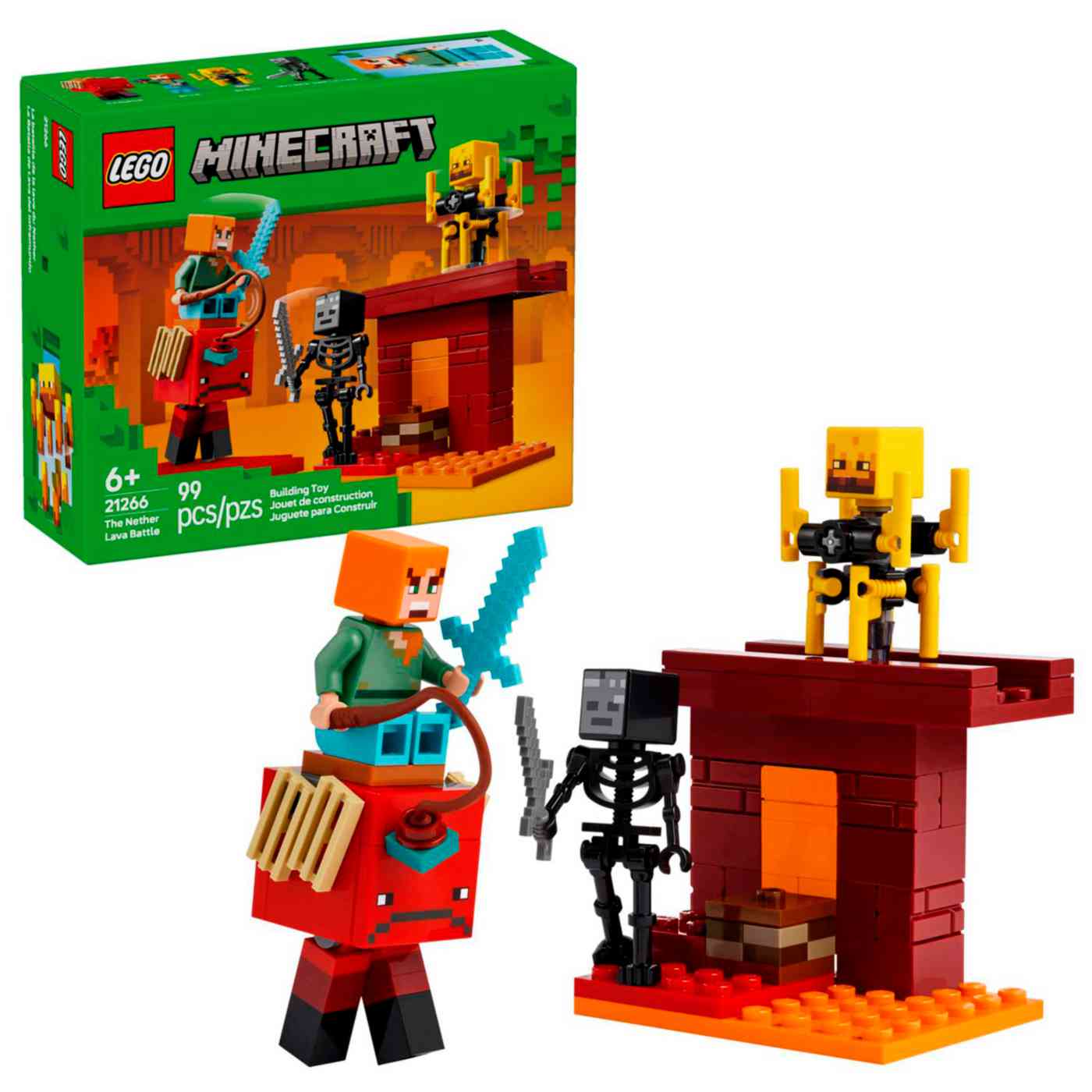 Конструктор LEGO Minecraft 21266 Битва за Нижнюю лаву 6+