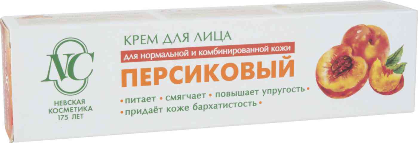 Крем для лица Невская Косметика Персиковый для нормальной и комбинированной кожи