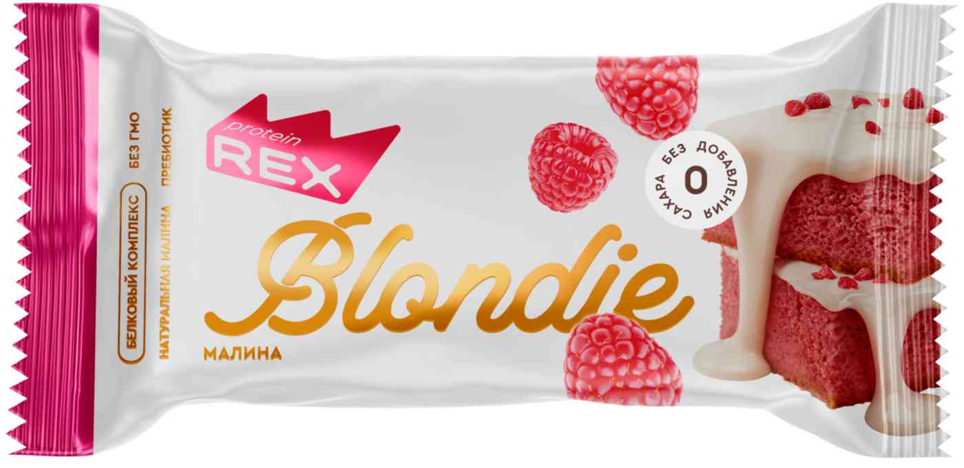 Пирожное протеиновое ProteinRex Blondie малина