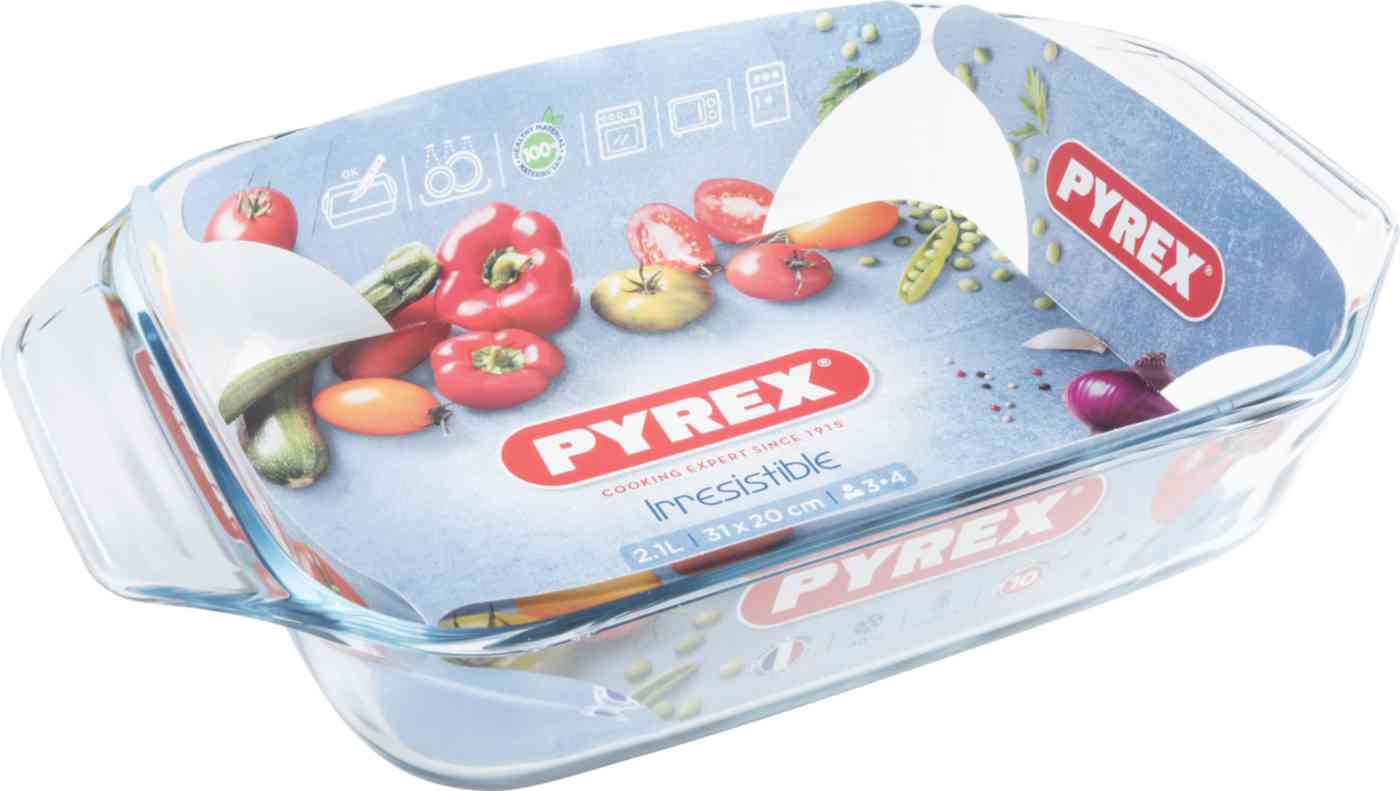 Блюдо для духовки стеклянное Pyrex Irresistible прямоугольное, 2л