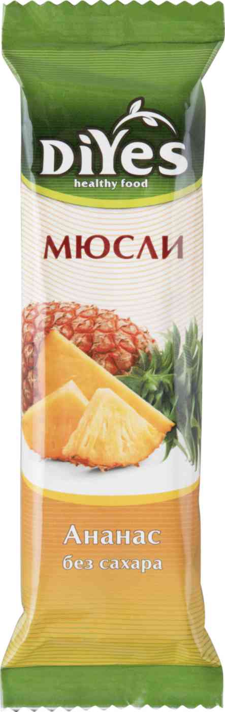 Батончик-мюсли DiYes Ананас без сахара