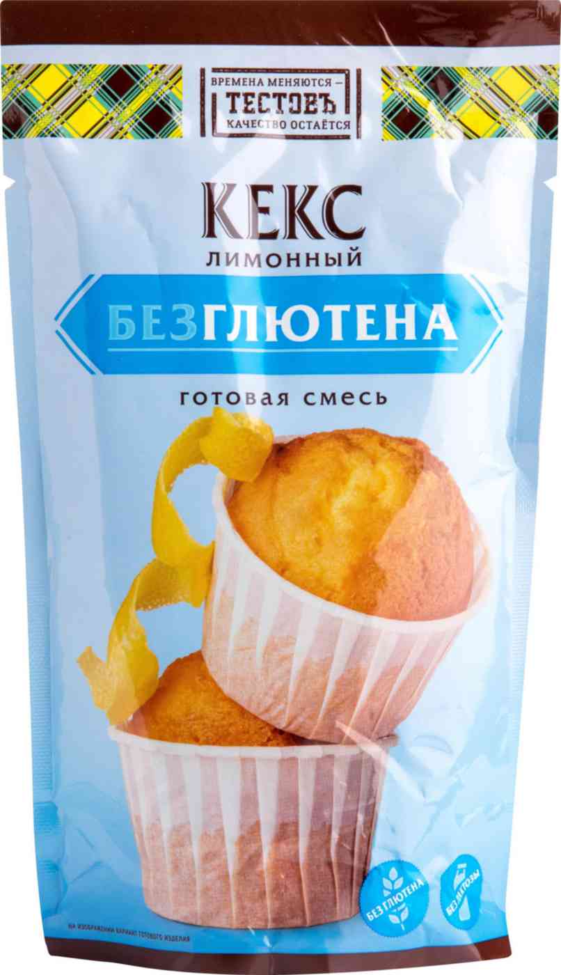 Готовая смесь Тестовъ Кекс Лимонный без глютена