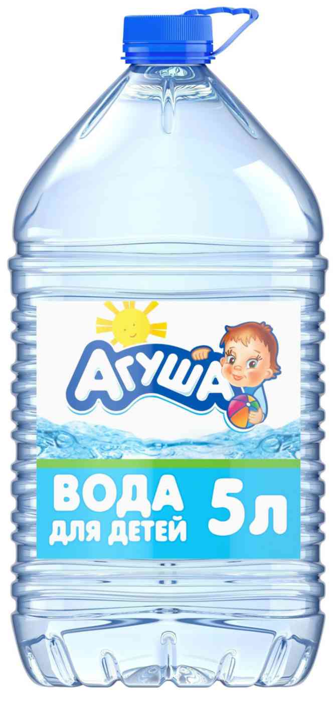 Вода для детей Агуша из артезианской скважины с 0 месяцев