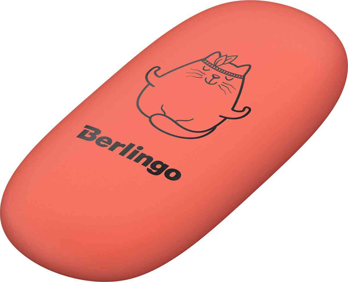 Ластик овальный Berlingo Lazy cats в ассортименте
