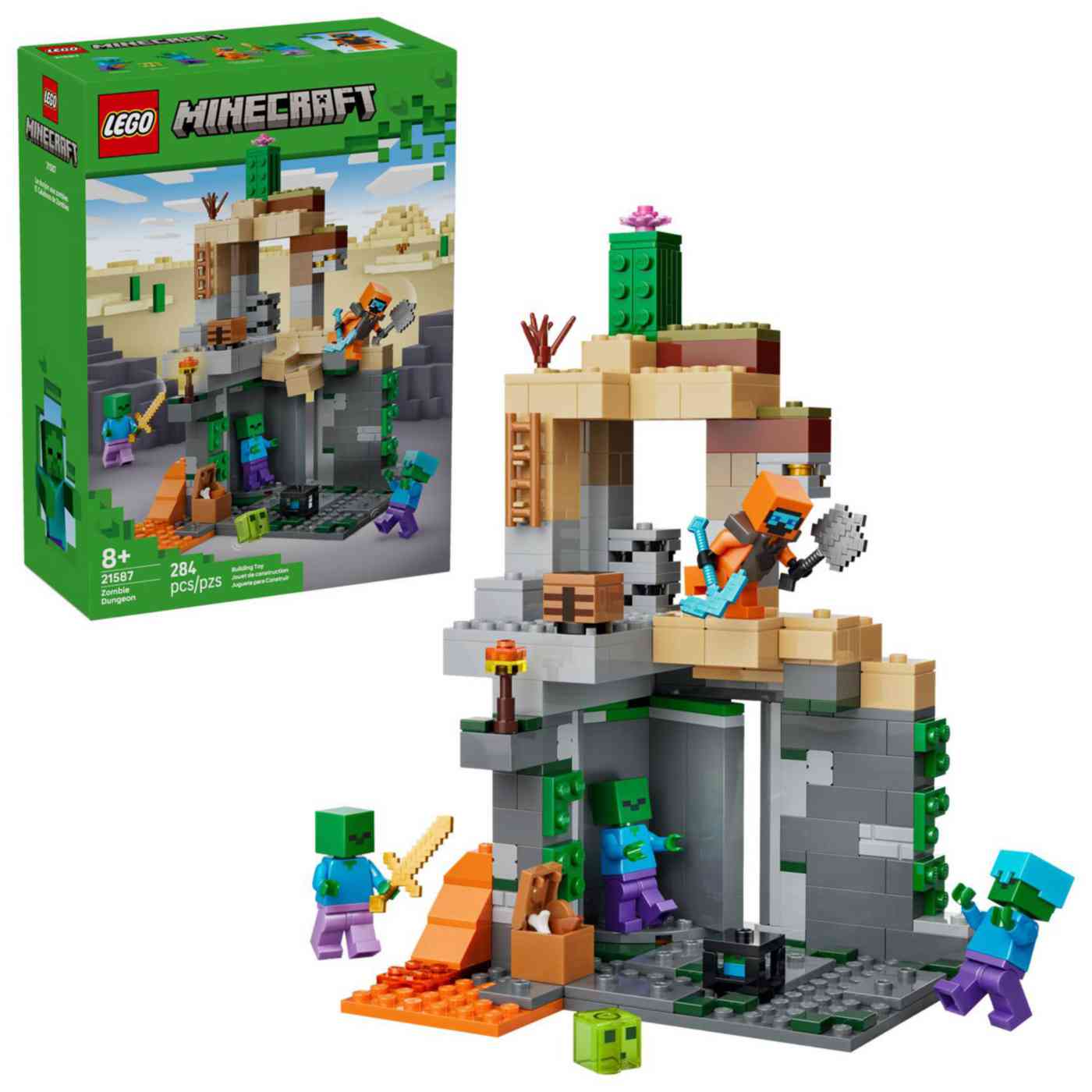 Конструктор LEGO Minecraft 21587 Подземелье зомби 8+