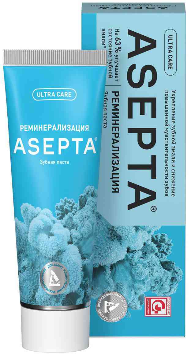 Зубная паста Asepta Minerals Укрепление эмали
