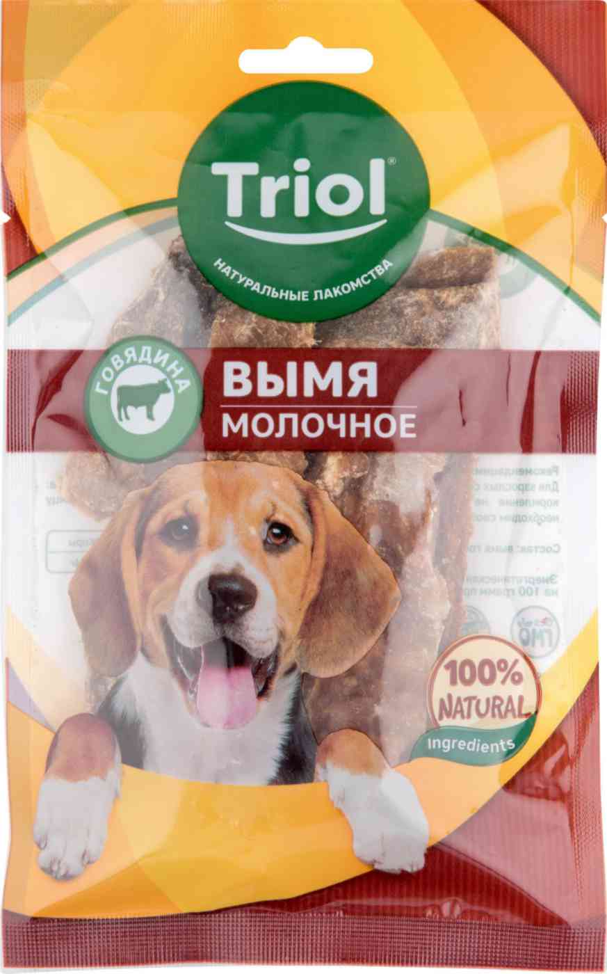 Лакомство для собак Triol Вымя говяжье молочное