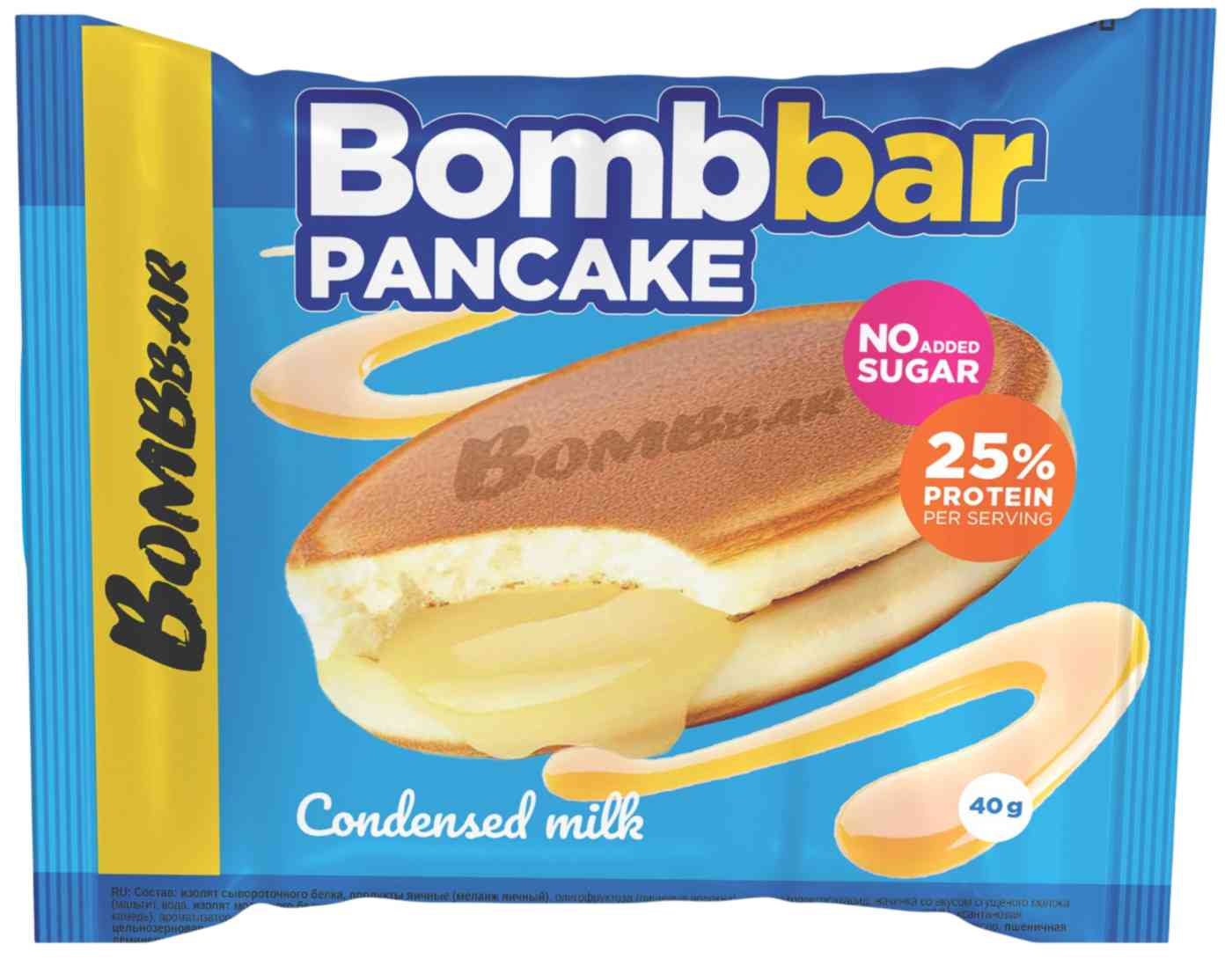 Панкейк протеиновый BombBar сгущенка