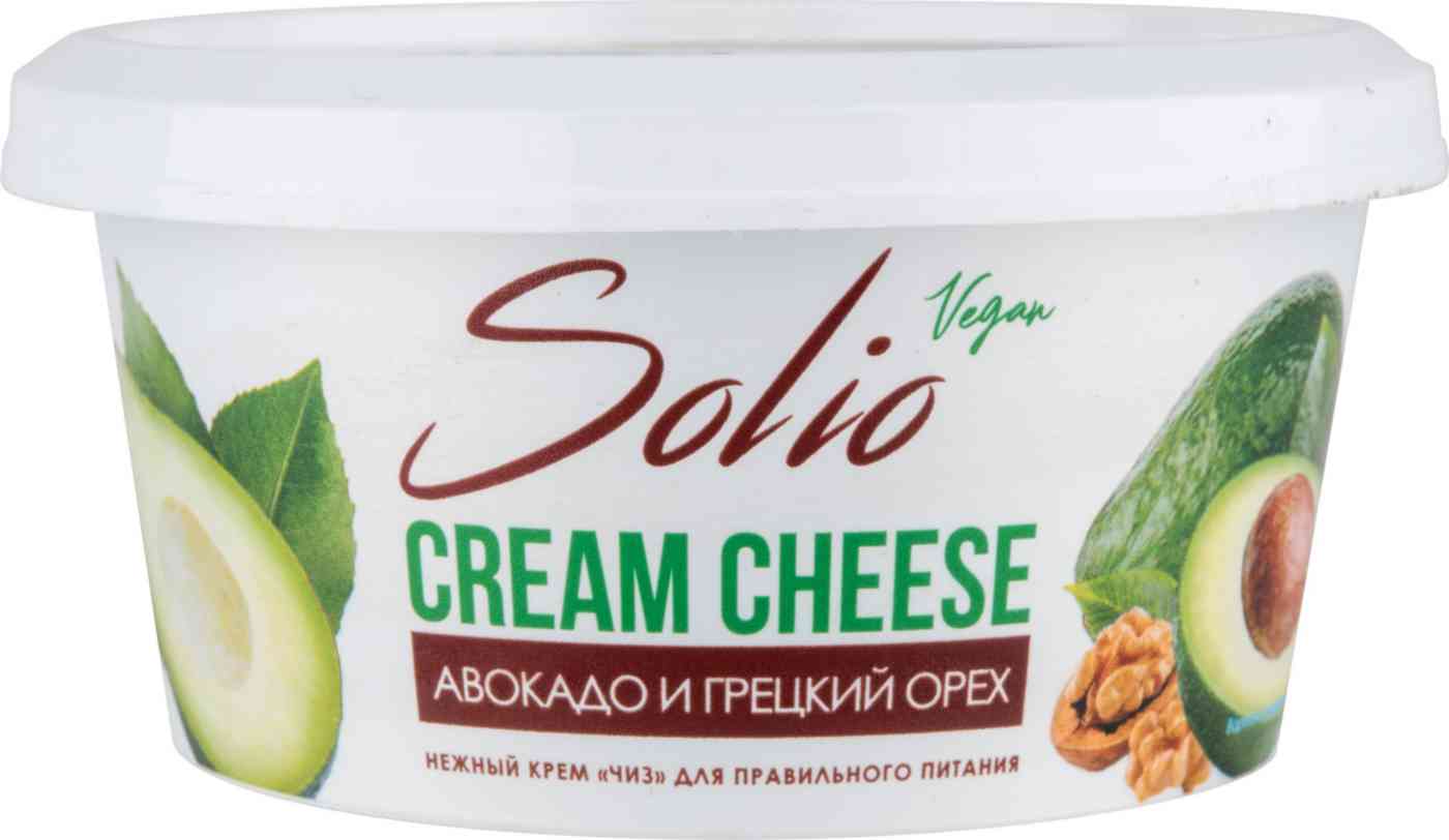 Крем Чиз на растительной основе Solio Авокадо и грецкий орех 20%