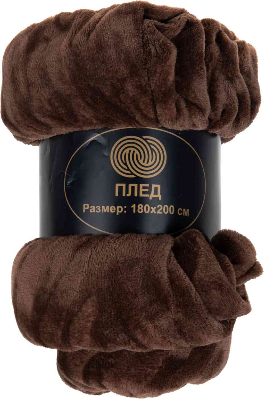 Плед Milando цвет: шоколад рисунок: коса