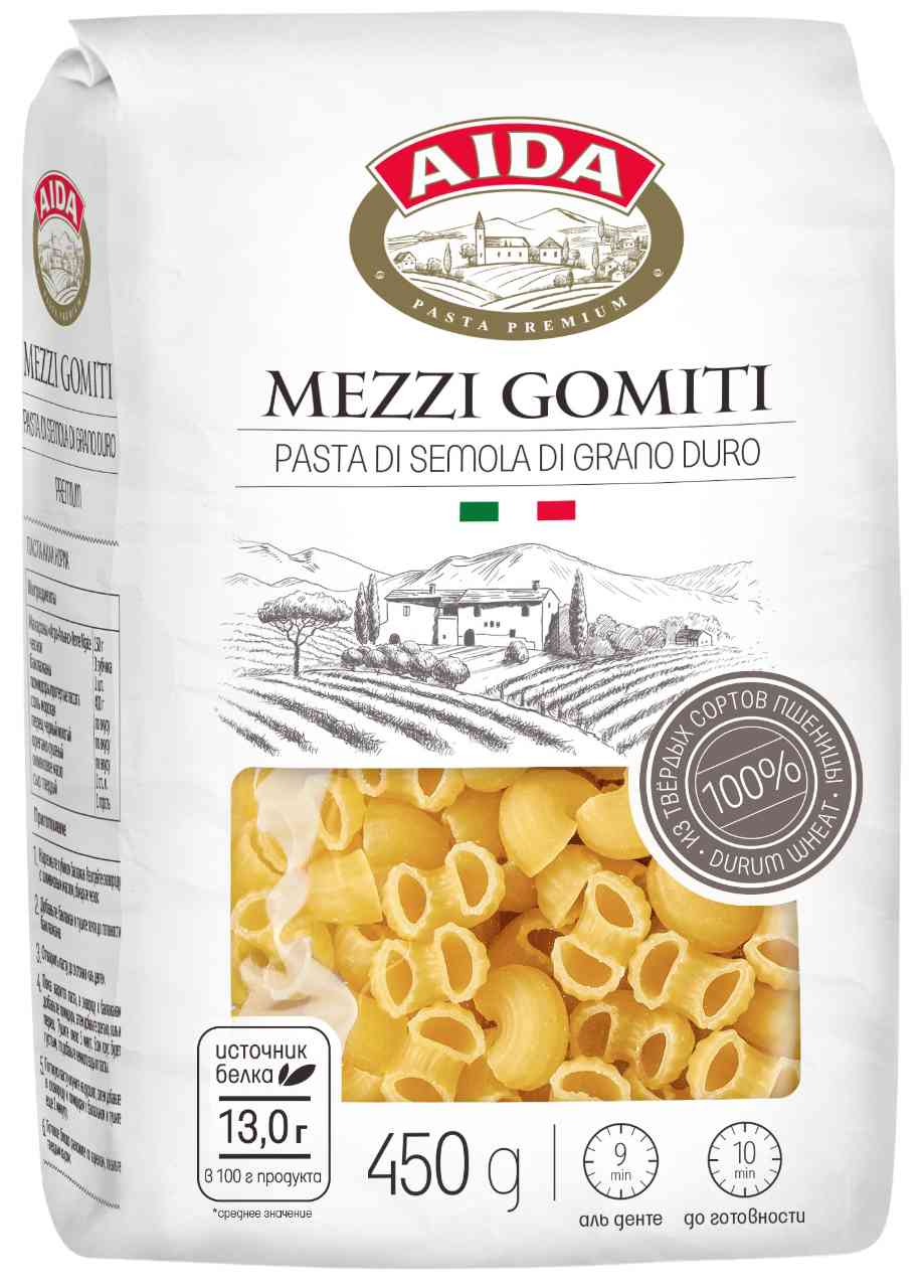 Макаронные изделия Aida Mezzi Gomiti Рожки