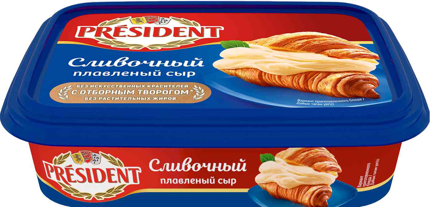 Сыр плавленый President сливочный 45%