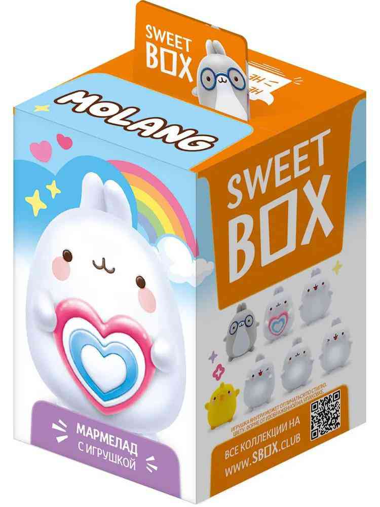 Мармелад Sweet box Molang с подарком, в ассортименте