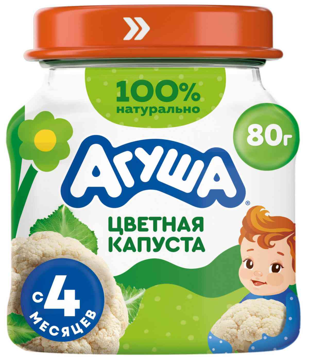 Пюре Агуша цветная капуста с 4 месяцев