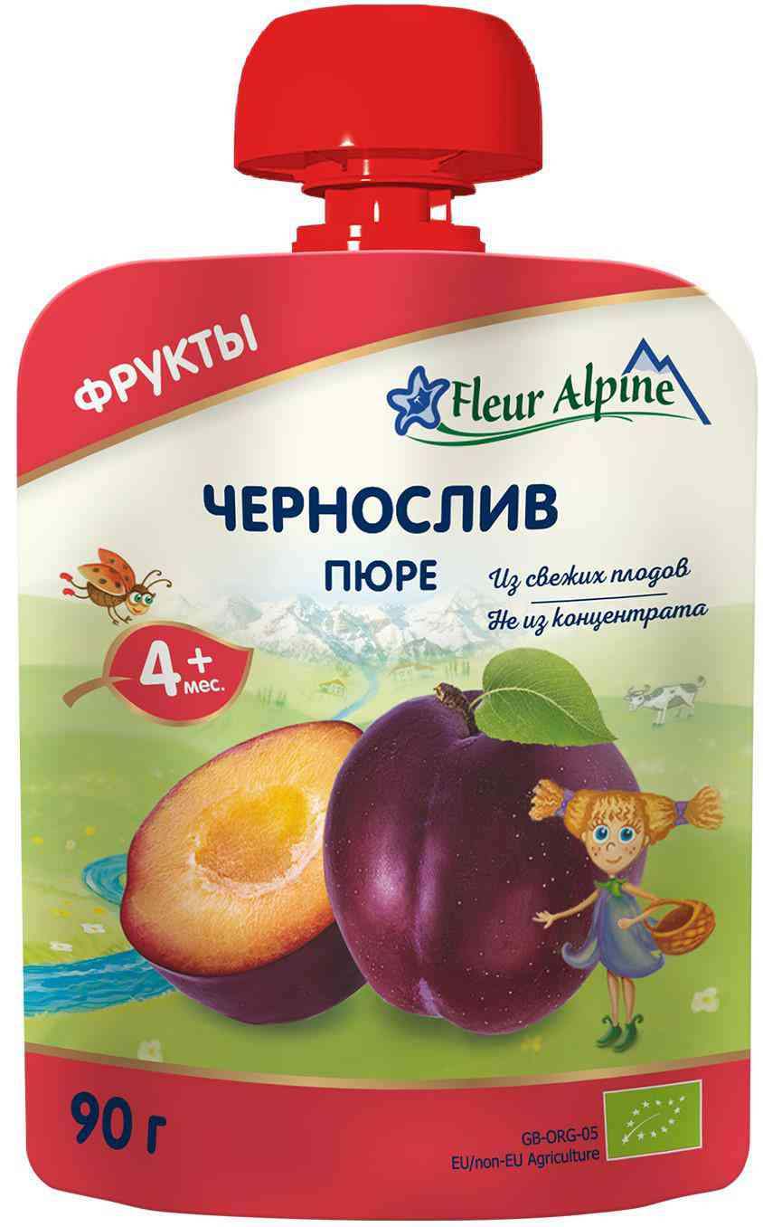Пюре Fleur Alpine Чернослив, с 4 месяцев