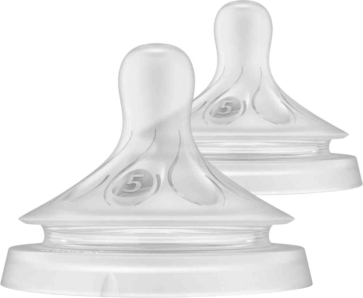 Соска для бутылочки силиконовая Philips Avent Natural Response SCY965/02 быстрый поток, с 6 месяцев