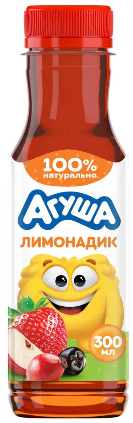 Лимонад Агуша яблоко-клубника-арония-шиповник с 3 лет