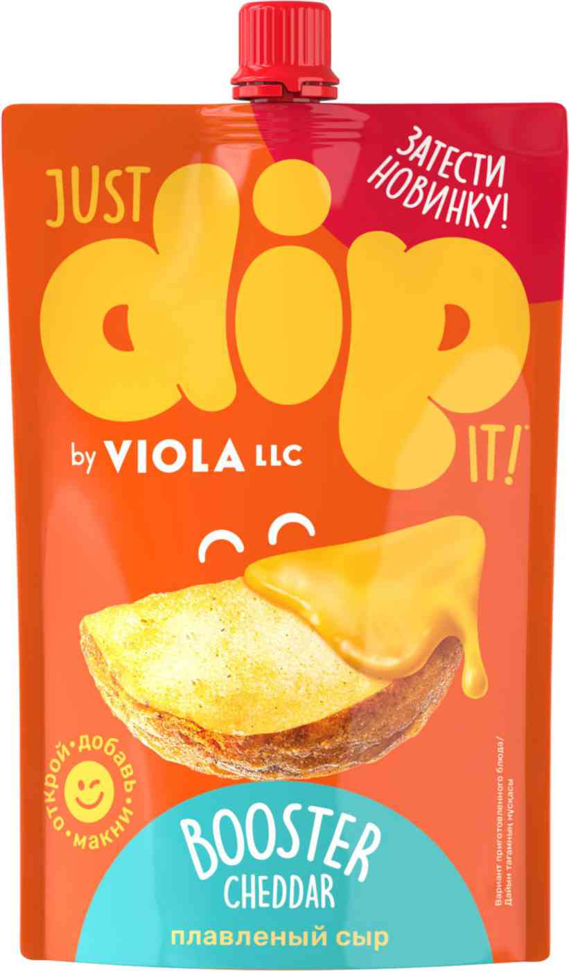 Сыр плавленый Dip Viola Booster Cheddar 45%