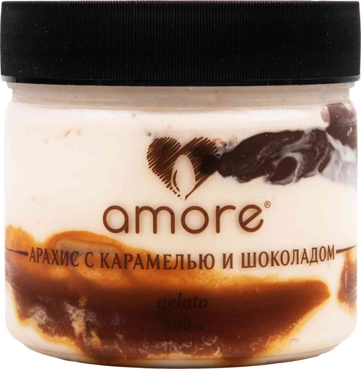 Мороженое молочное Amore Арахис с карамелью и шоколадом