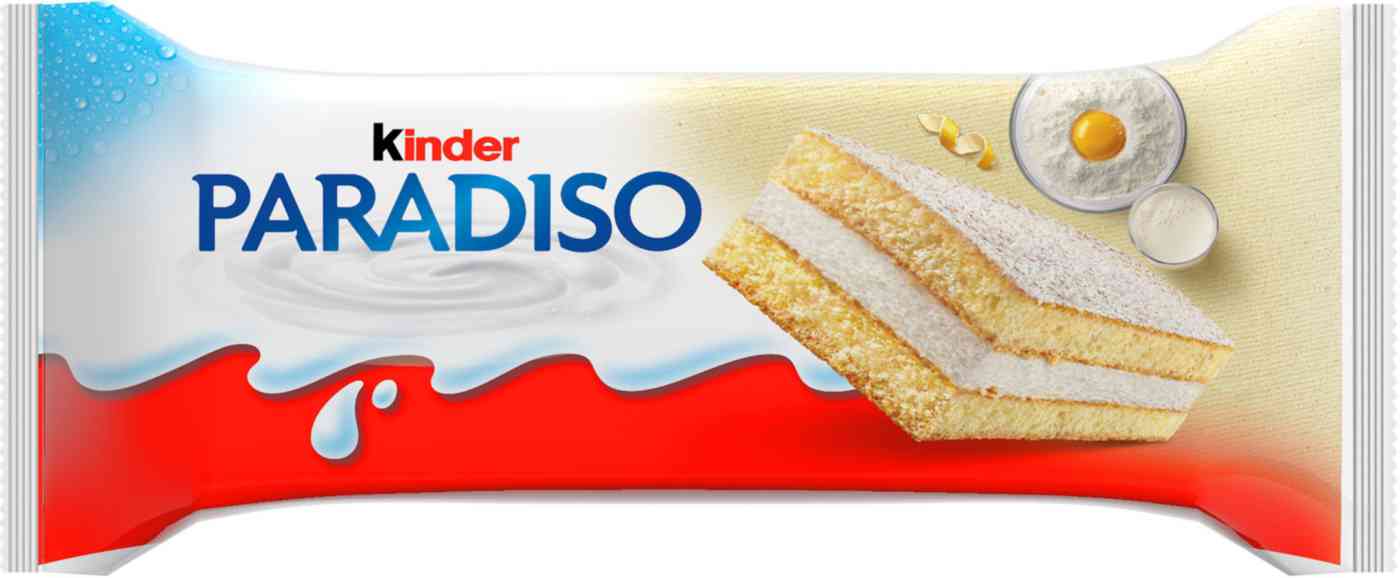 Пирожное бисквитное Kinder Paradiso с молочной начинкой и вкусом лимона