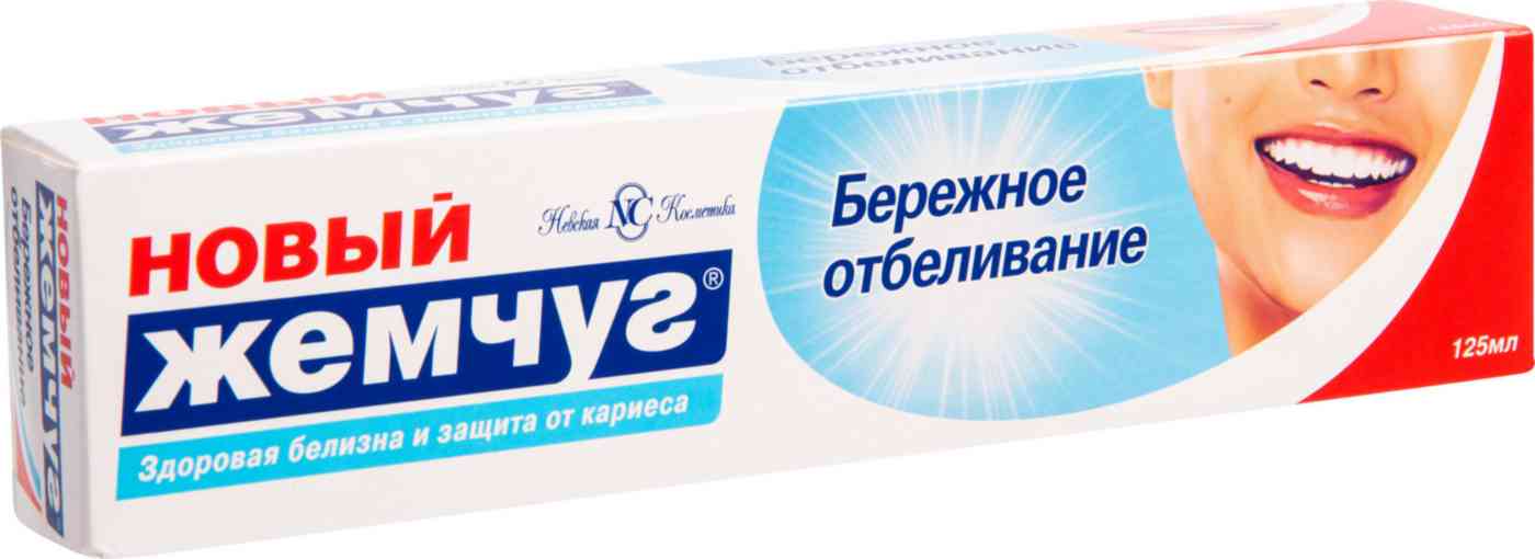 Зубная паста Новый Жемчуг бережное отбеливание