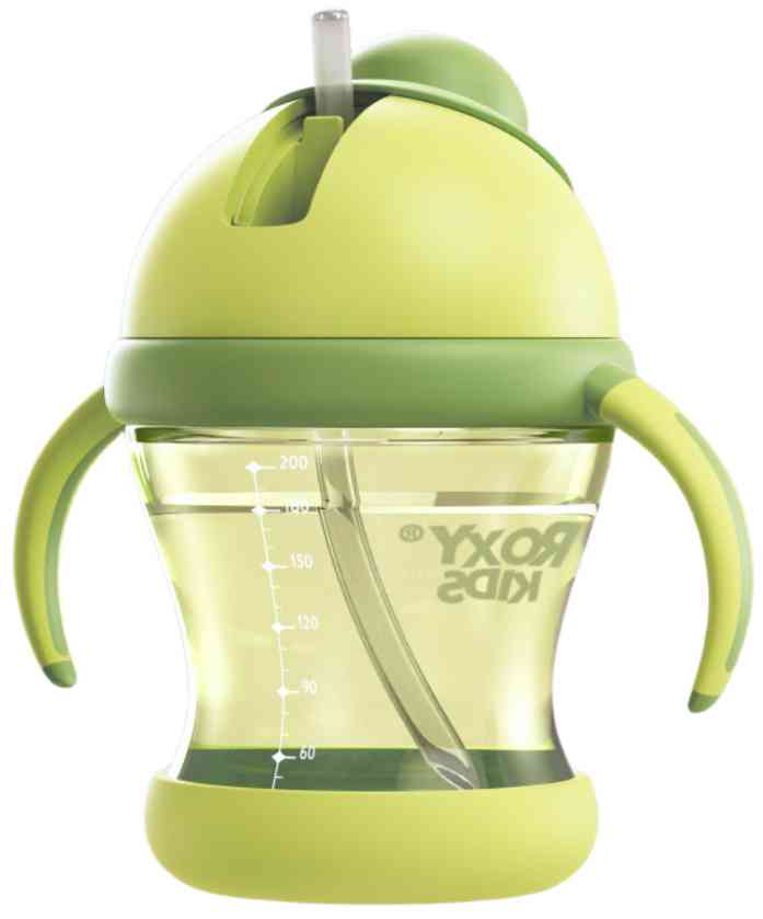 Поильник-непроливайка Roxy Kids Лайм с трубочкой