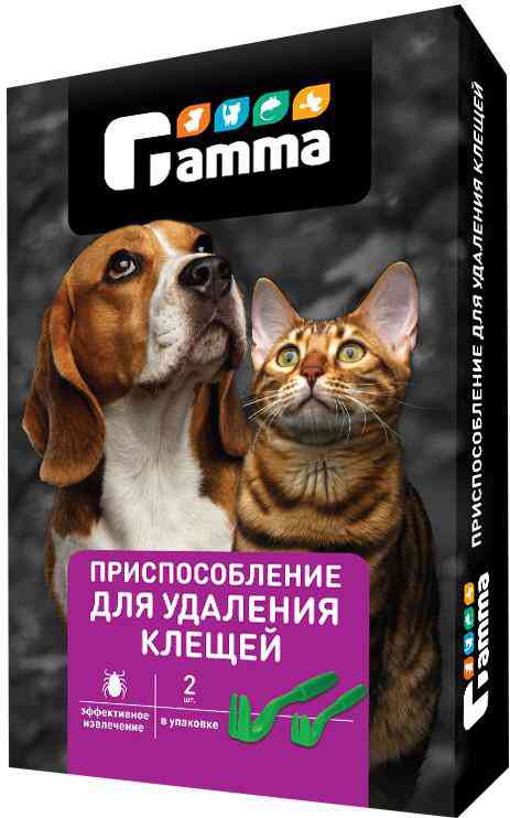 Приспособление для удаления клещей у кошек и собак Gamma
