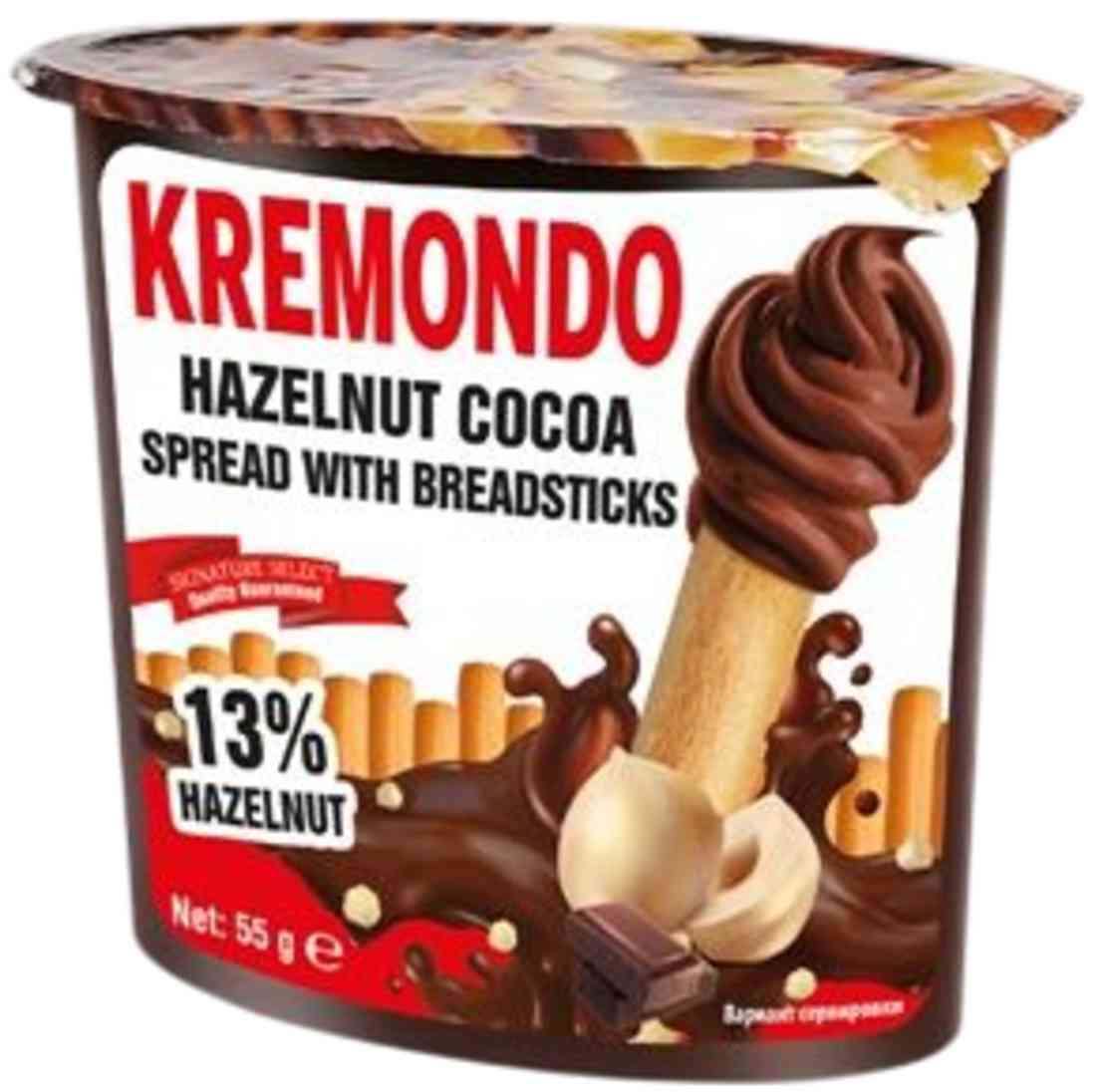 Паста ореховая Kremondo с какао и палочками